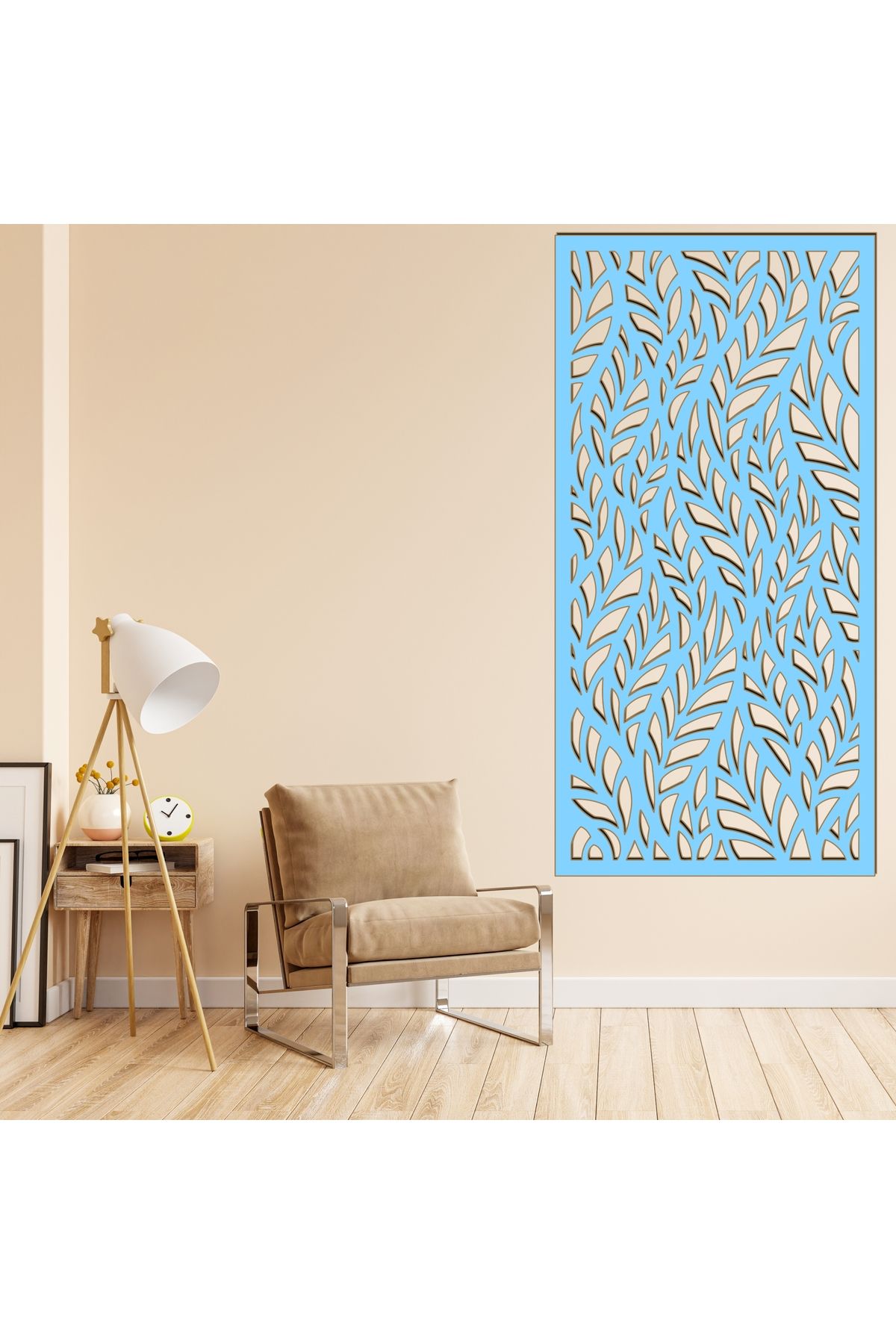 Grand Fine Art Çerçeve Görünümlü Tek Parça Renkli MDF Panel Tablo