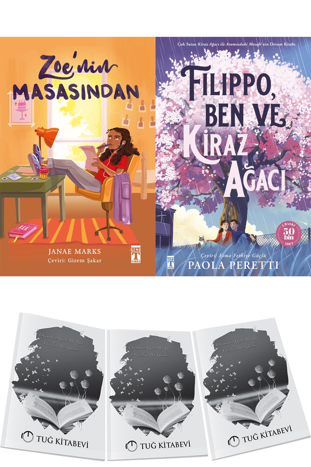 Genç Timaş Zoenin Masasından ve Filippo, Ben ve Kiraz Ağacı 2li Set + Hediyeli