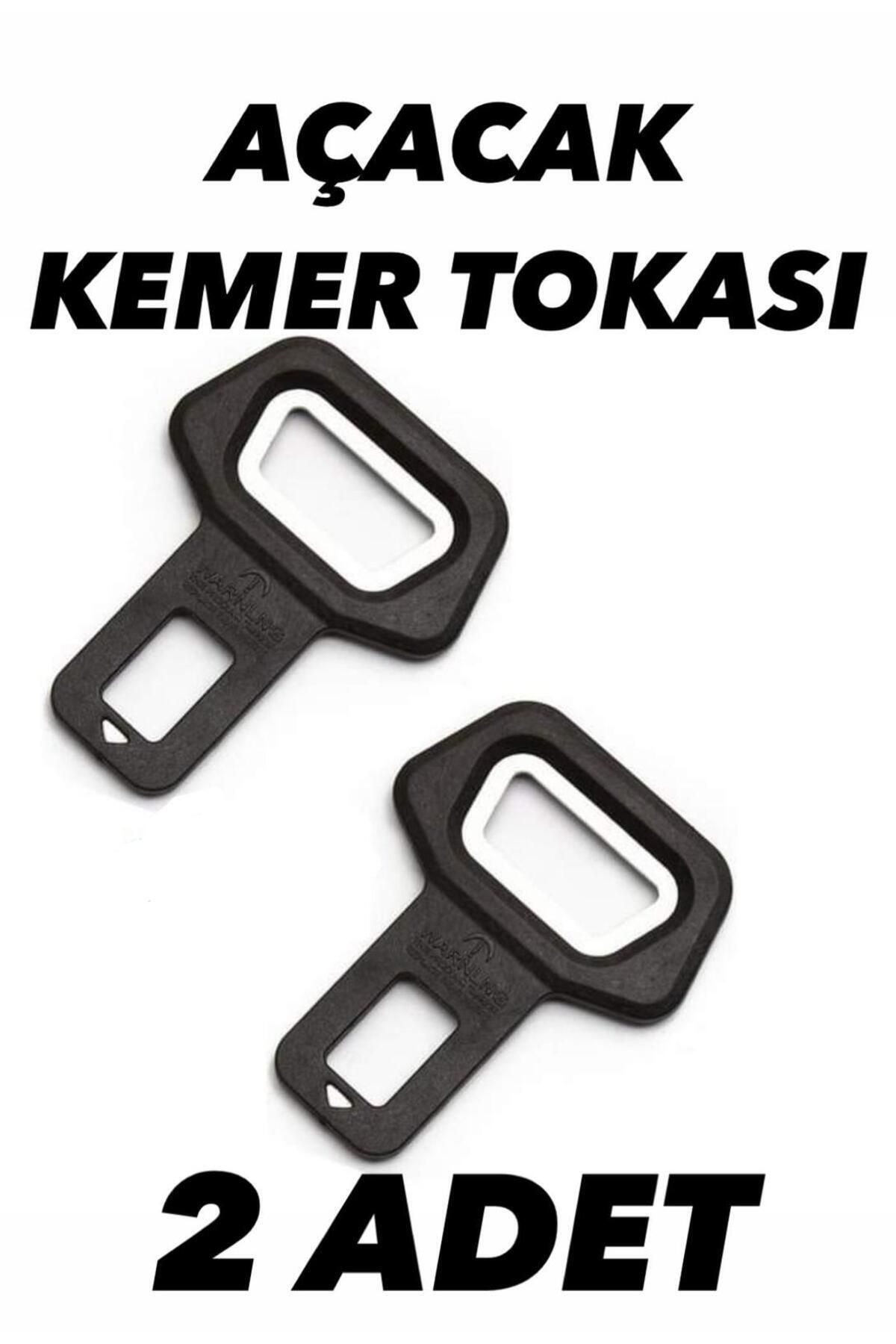 Eflinzümratekstil KOPYA - Tüm Araçlara Uygun - Çok Fonksiyonlu Açacak Ve Araç Oto Emniyet Kemeri Toka Klipsi 2 Adet