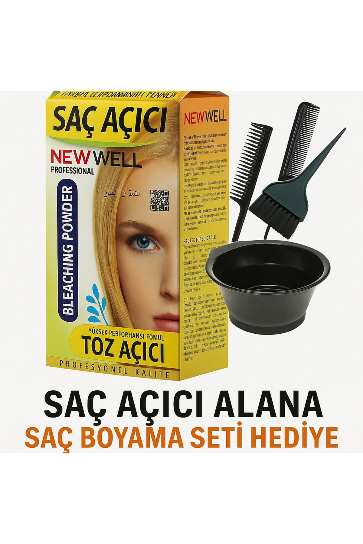 New Well NEW WEEL YÜKSEK PERFORMANCLI YOĞUN SAÇ AÇICI (BOYAMA SETİ HEDİYELİ)