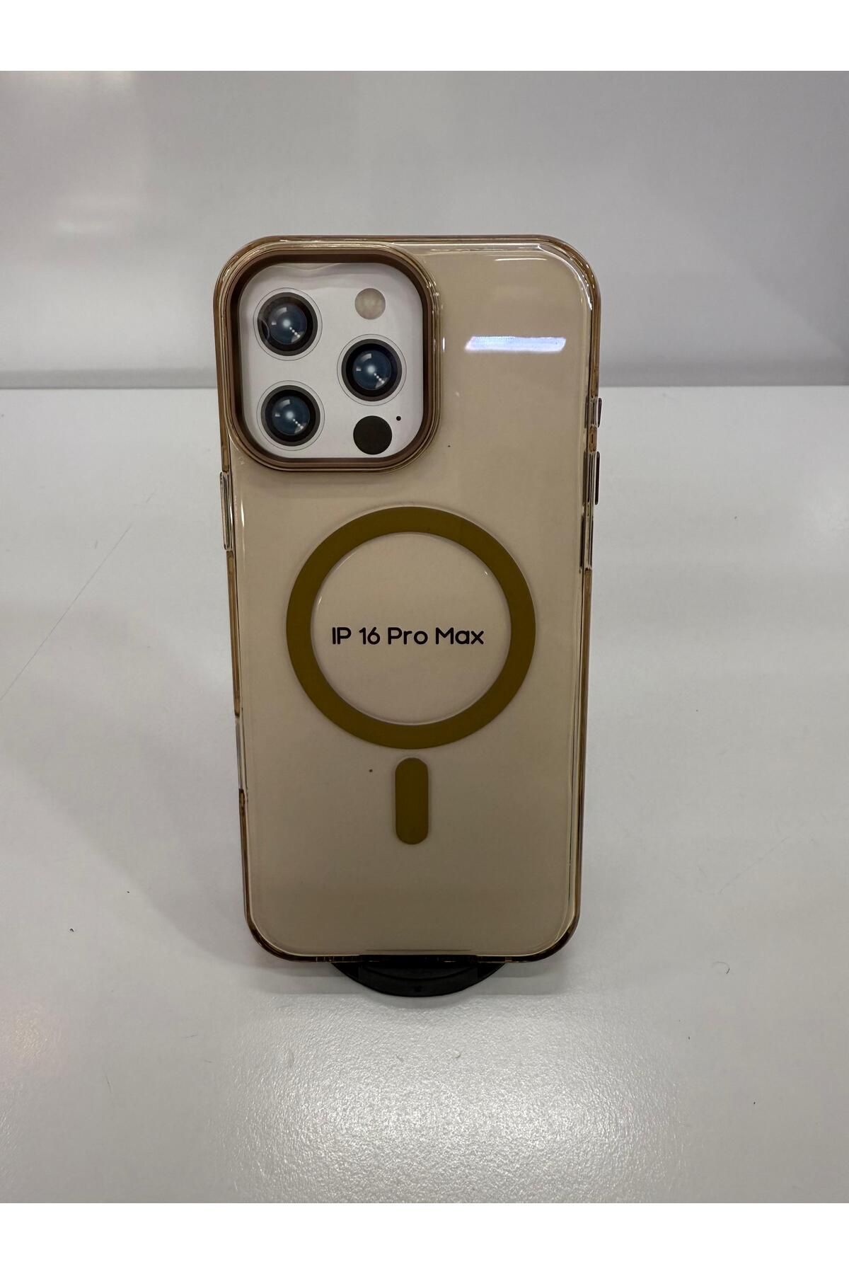 İnci İphone 16 pro max karbon magsafe telefon kılıfı