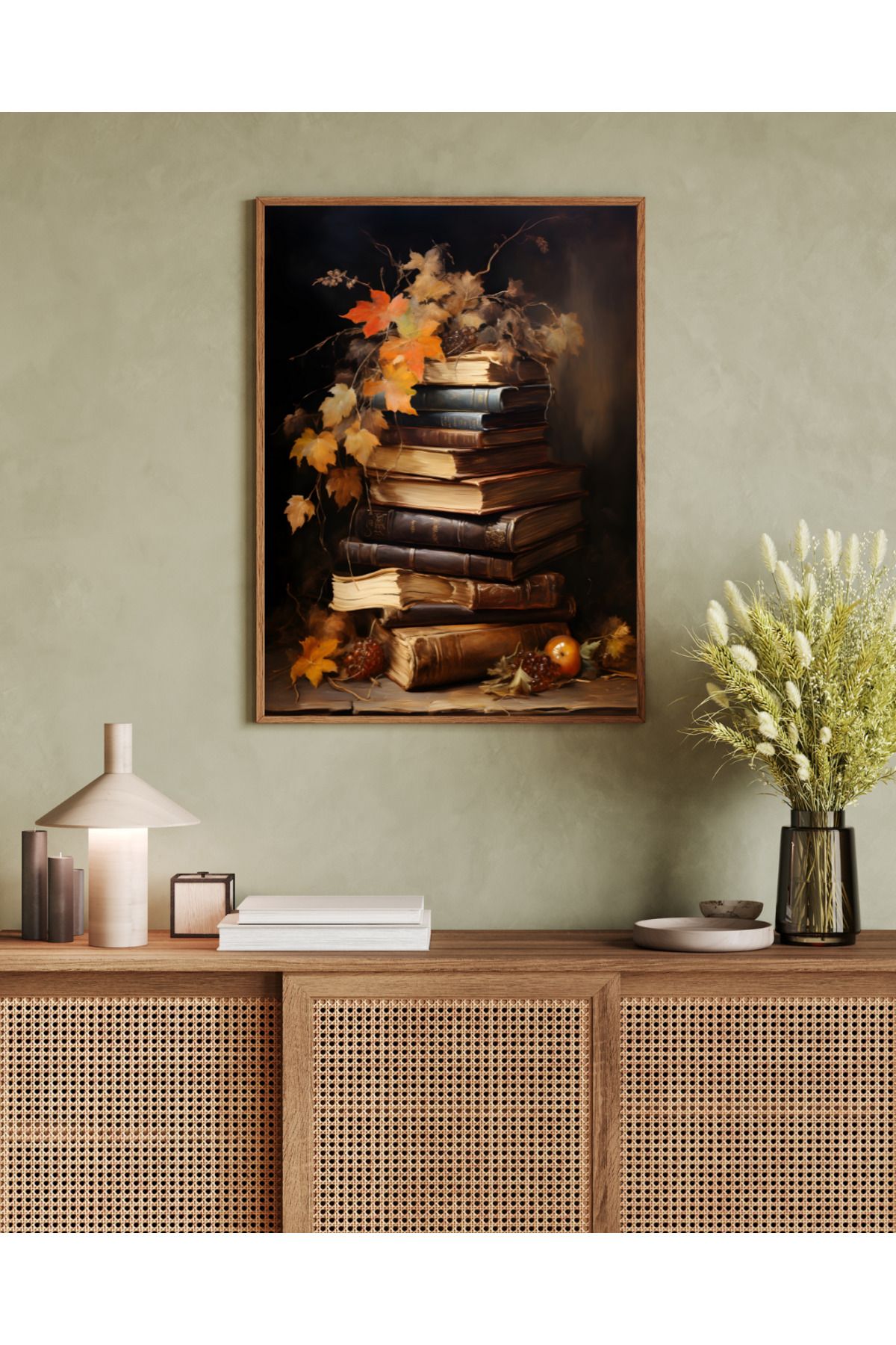 woodhomeworks tek parça salon ofis dekor tablo