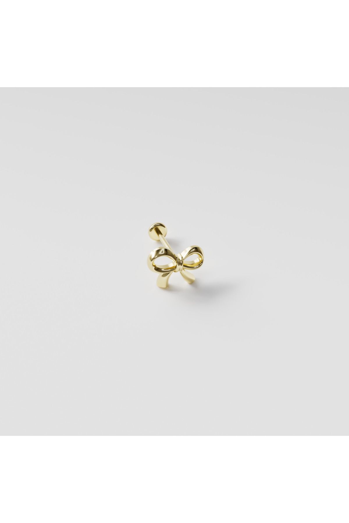 DesignbyKairos 14 Ayar Altın Kurdele Piercing / Tragus, Helix