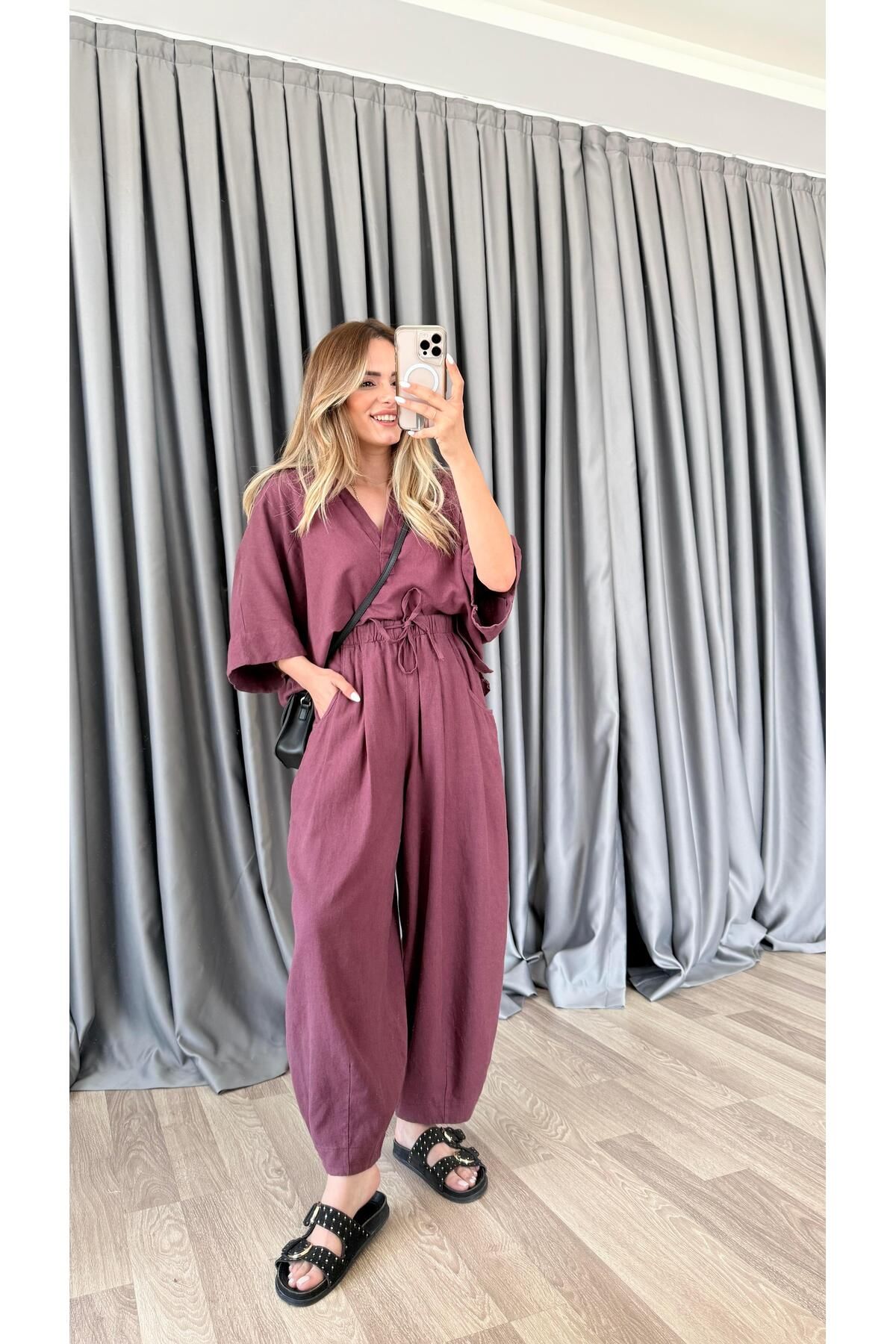 pelin yıldız butik Lenora Gömlek Şalvar Pantolon Takım