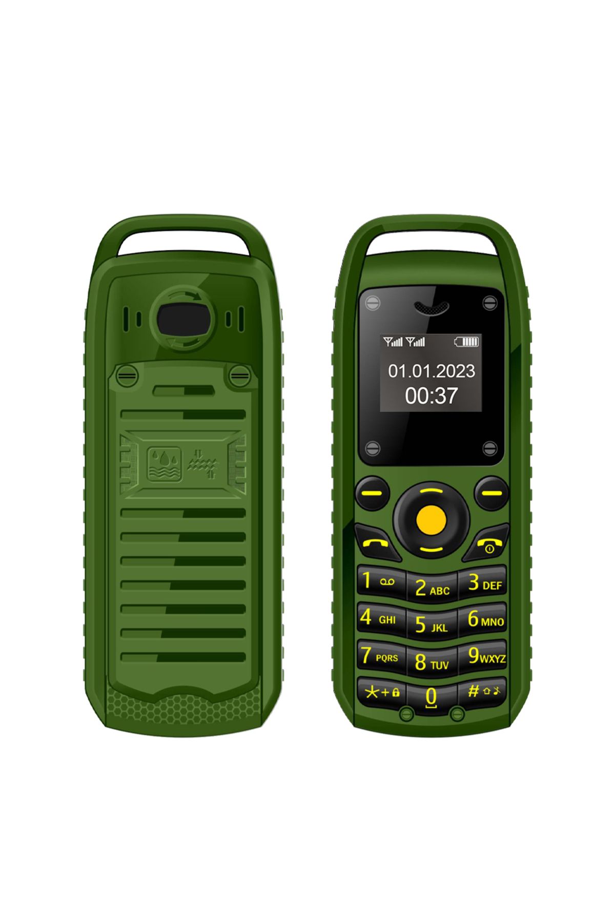 Choice-green SERVO B25 Button Mini Mobile Phone 2 SIM Standby Bluetooth Dialing Surround Wear Blacklist Sma 1
