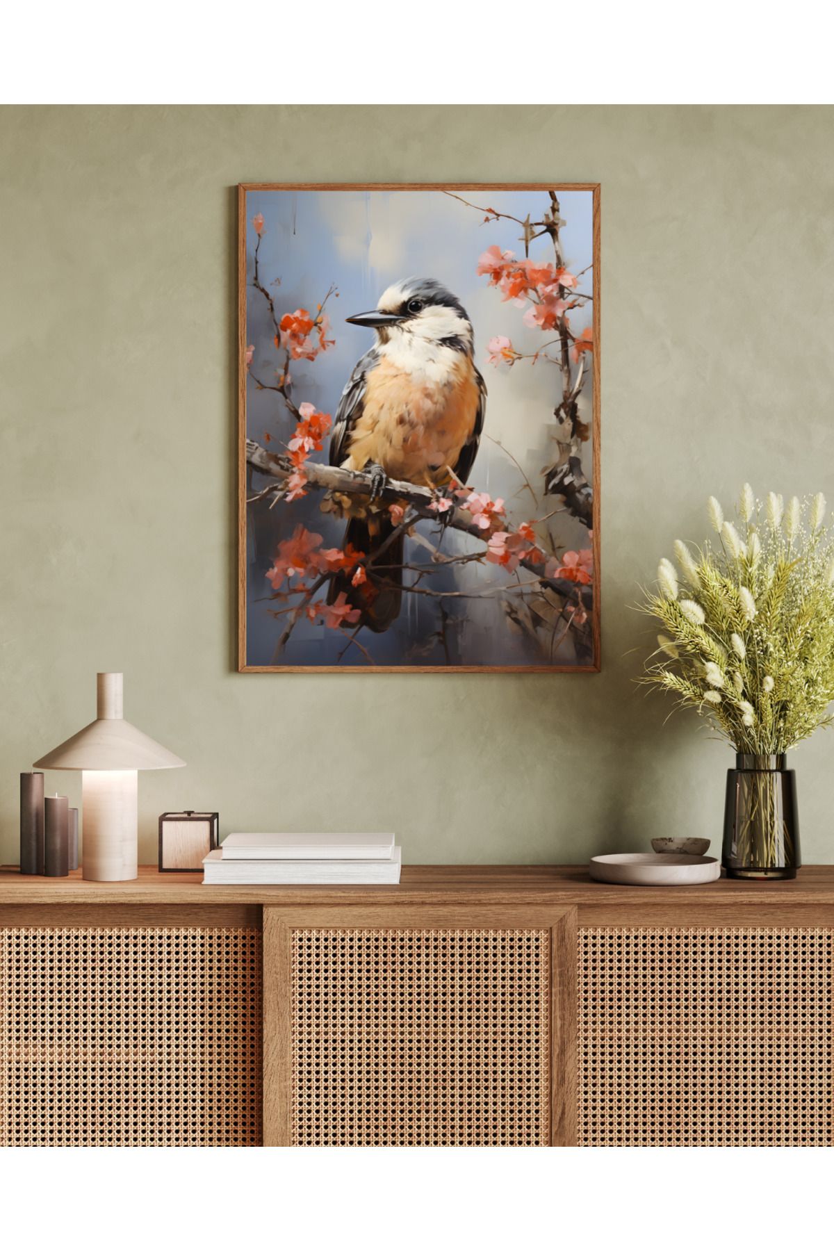 woodhomeworks tek parça salon ofis dekor tablo