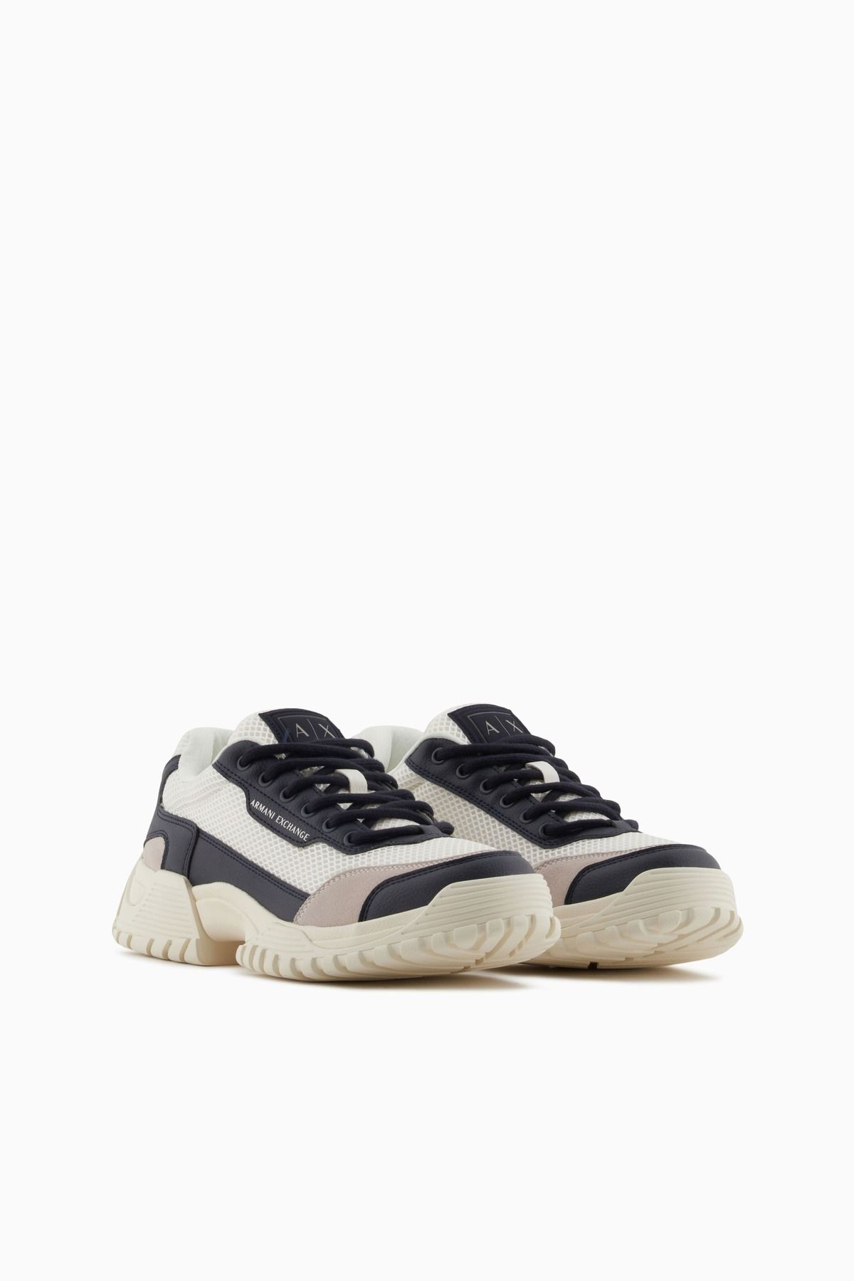 Armani Exchange Erkek AE Sneaker - Beyaz/Lacivert