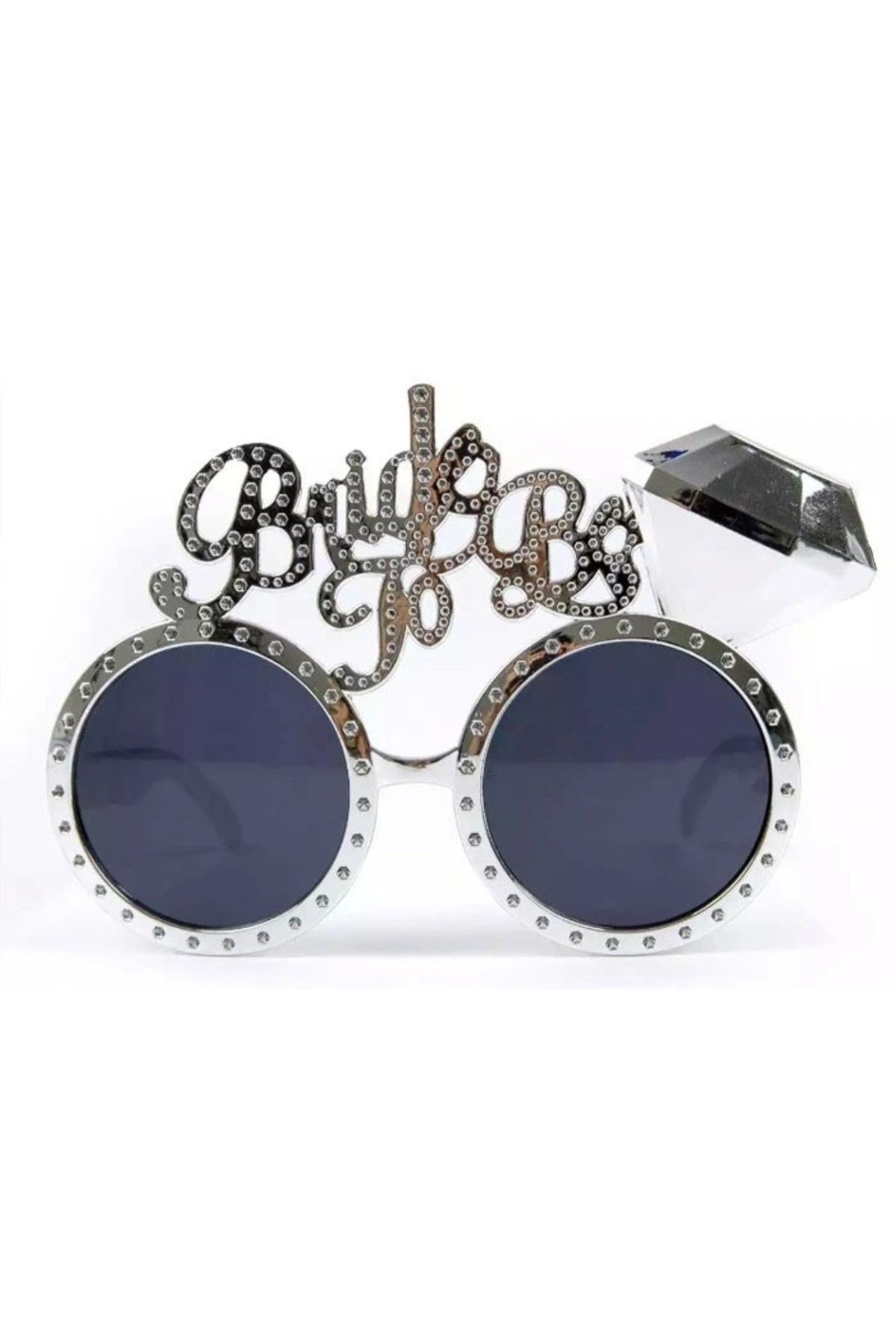 OurStyles Gümüş Renk Bride To Be Yazılı Gelin Gözlüğü 15x10 cm - tarz
