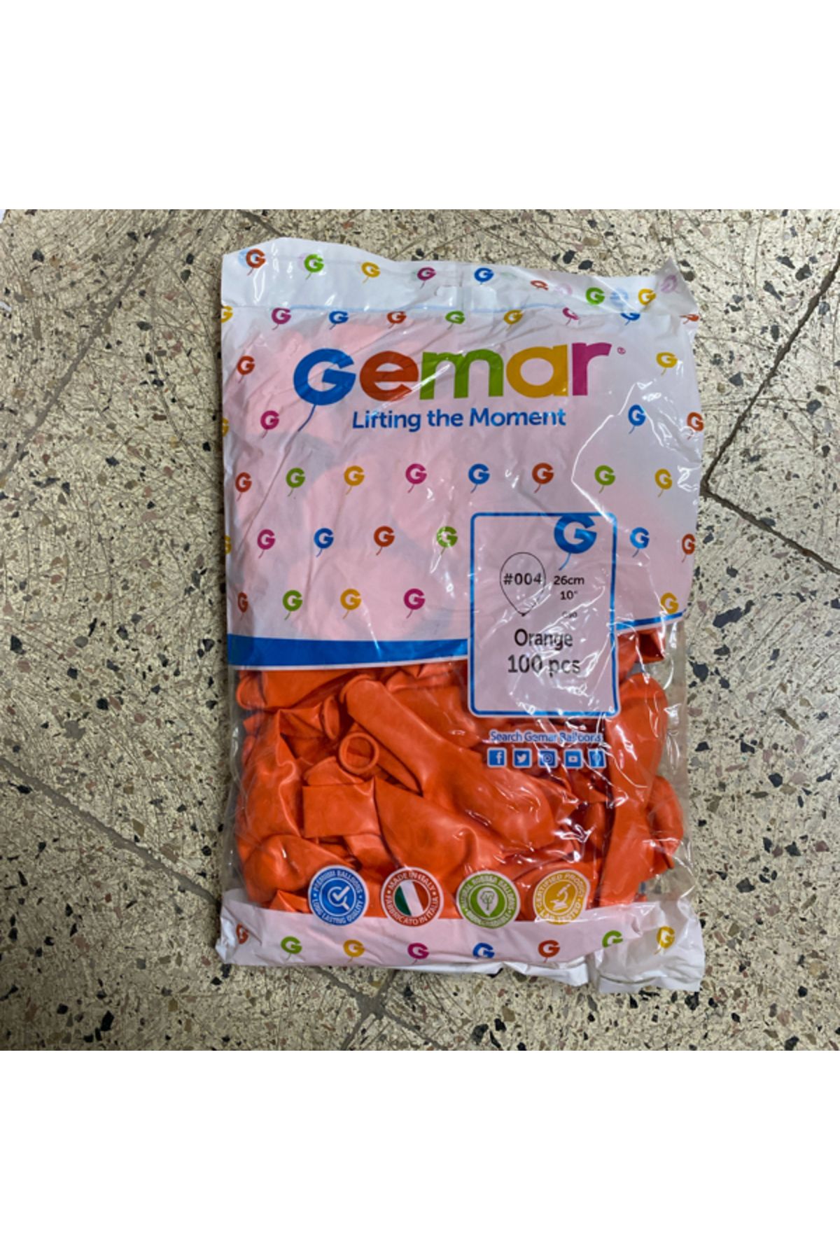 Ta-Fu Global 10İNÇ TURUNCU PASTEL BALON