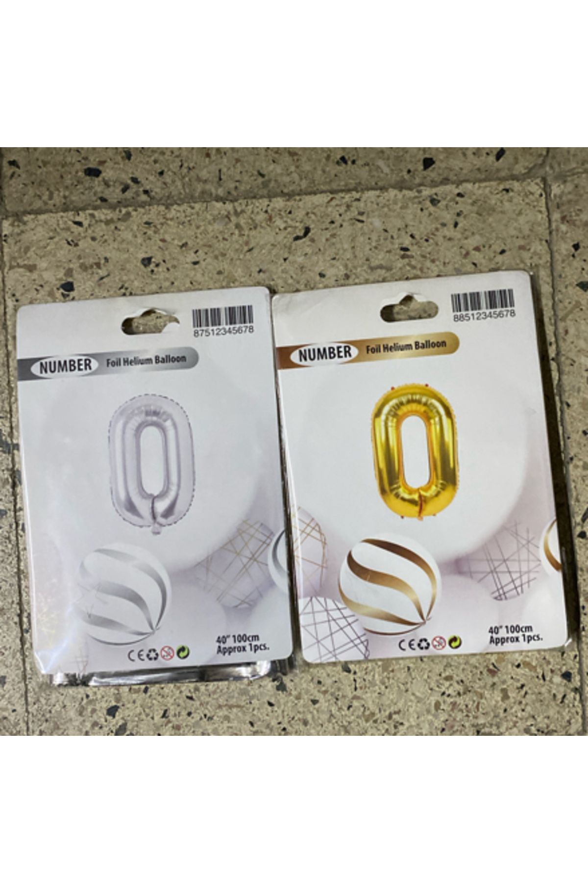 Ta-Fu Global 0 - GÜMÜŞ, GOLD HELYUM BALON