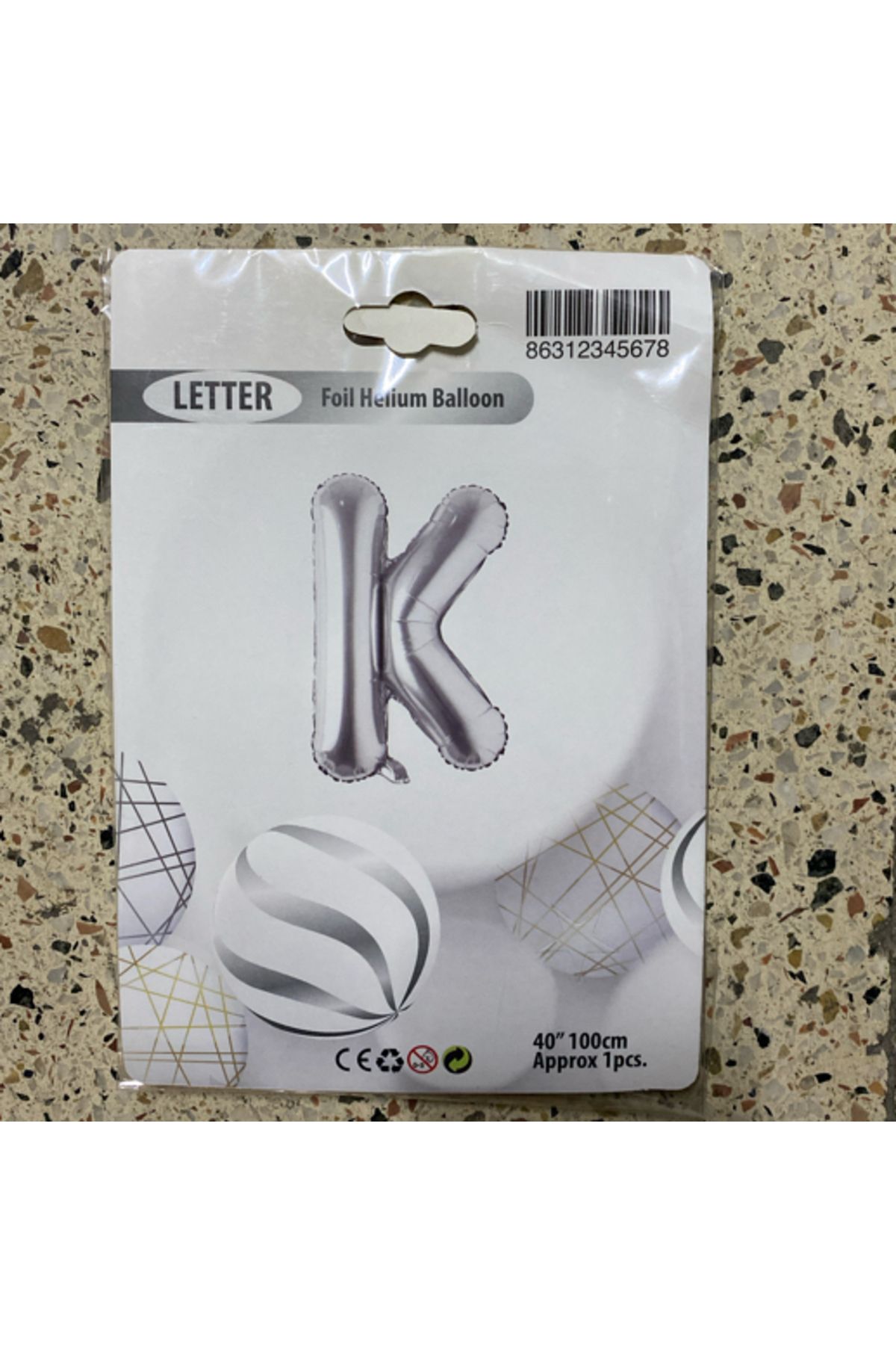 Ta-Fu Global K - GÜMÜŞ HELYUM BALON