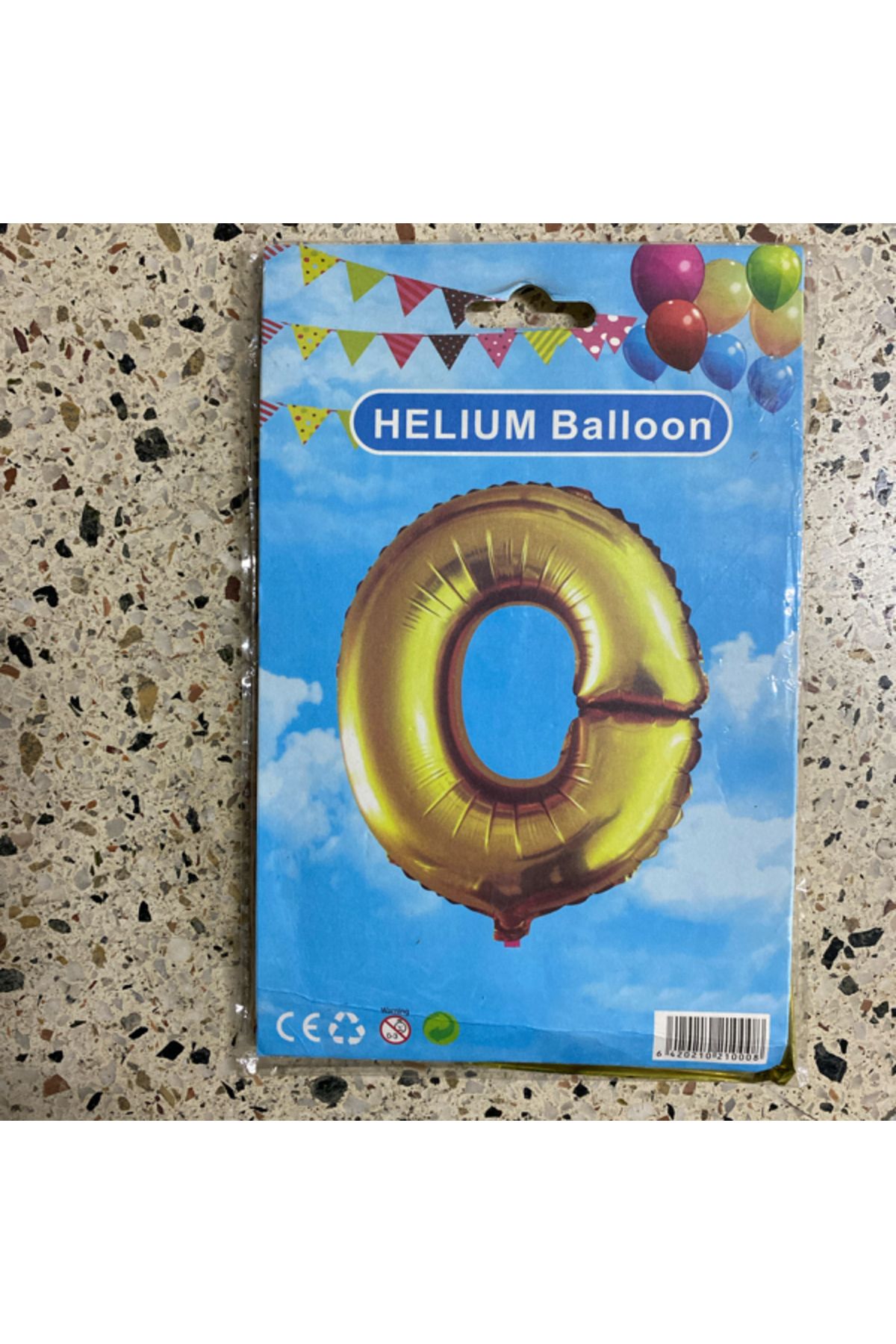 Ta-Fu Global O - GOLD HELYUM BALON