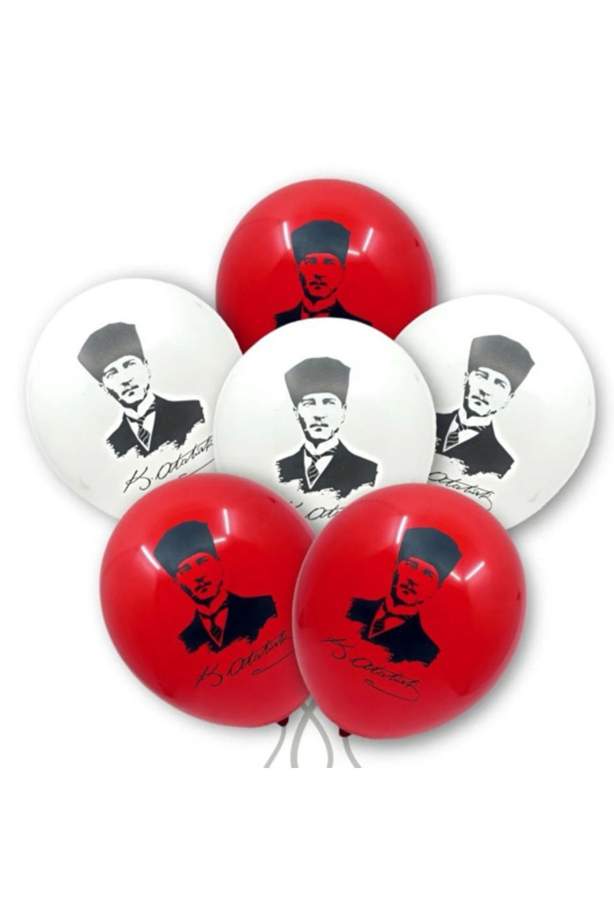 Ta-Fu Global ATATÜRK BASKILI SİYAH BEYAZ BALON (100’LÜ)
