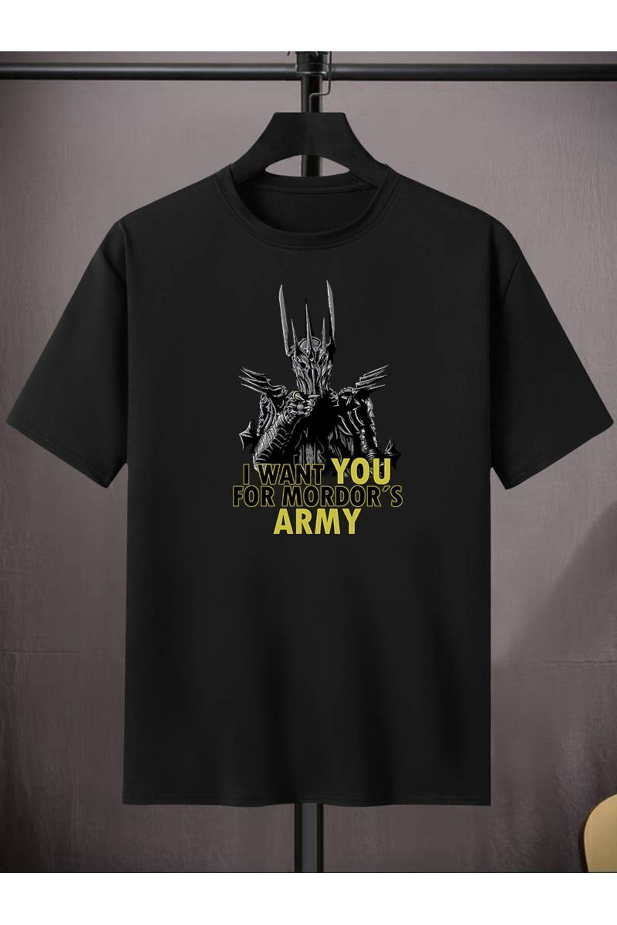 Hunors Sportswear & Company Sauron Army Yüzüklerin Efendisi Lotr Baskılı Pamuk T-shirt