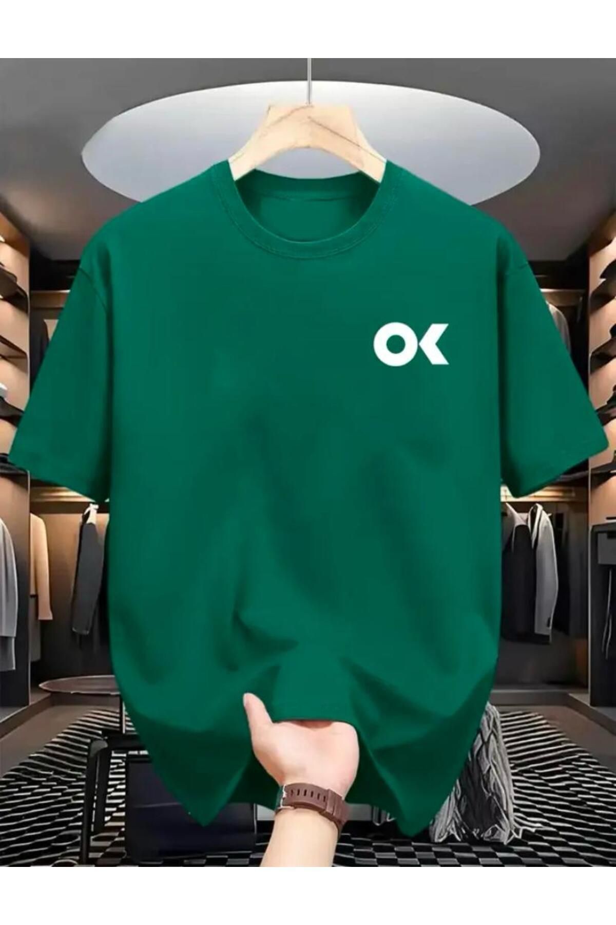 Hunors Sportswear & Company Ok Yazı Baskılı Basic T-Shirt