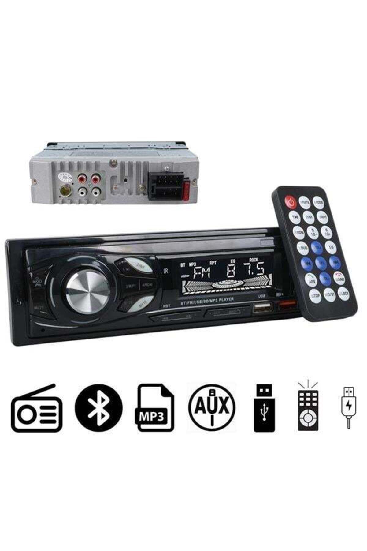 Modafiks Carstar CS-107 Çift USB/SD/FM/AUX/Bluetooth Kumandalı Oto Teyp 4X60 Watt