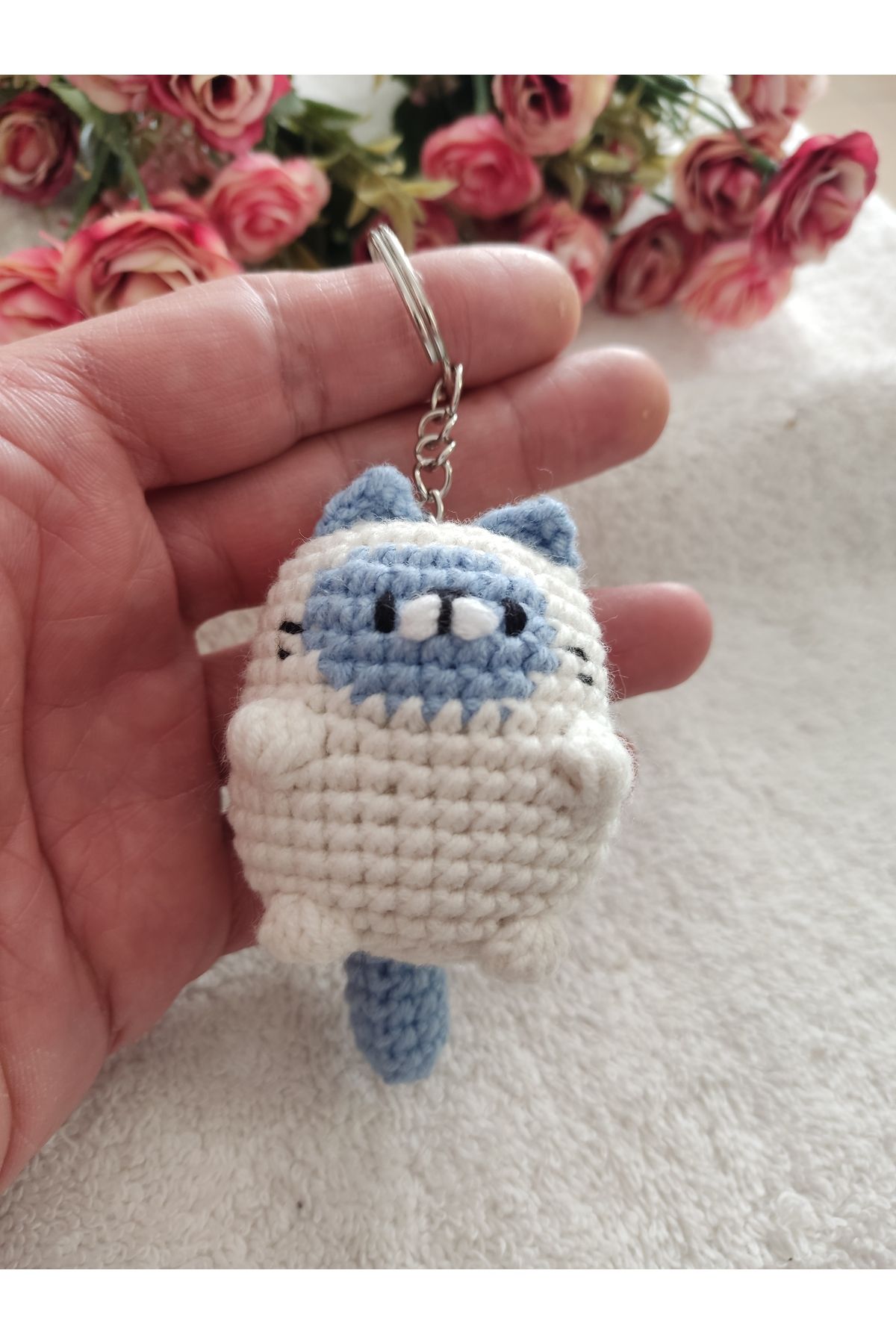Engin TT El Yapımı Amigurumi Kedi Hediyelik 6 cm-1 adet (3 Renk Seçeneği)