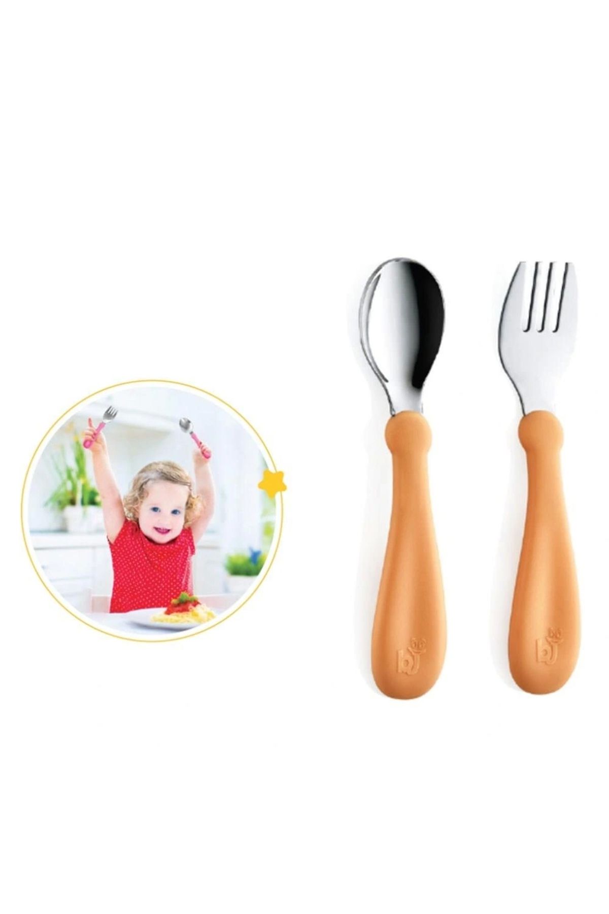 OurStyles Paslanmaz Çelik Çatal Kaşık Seti 522 Somon