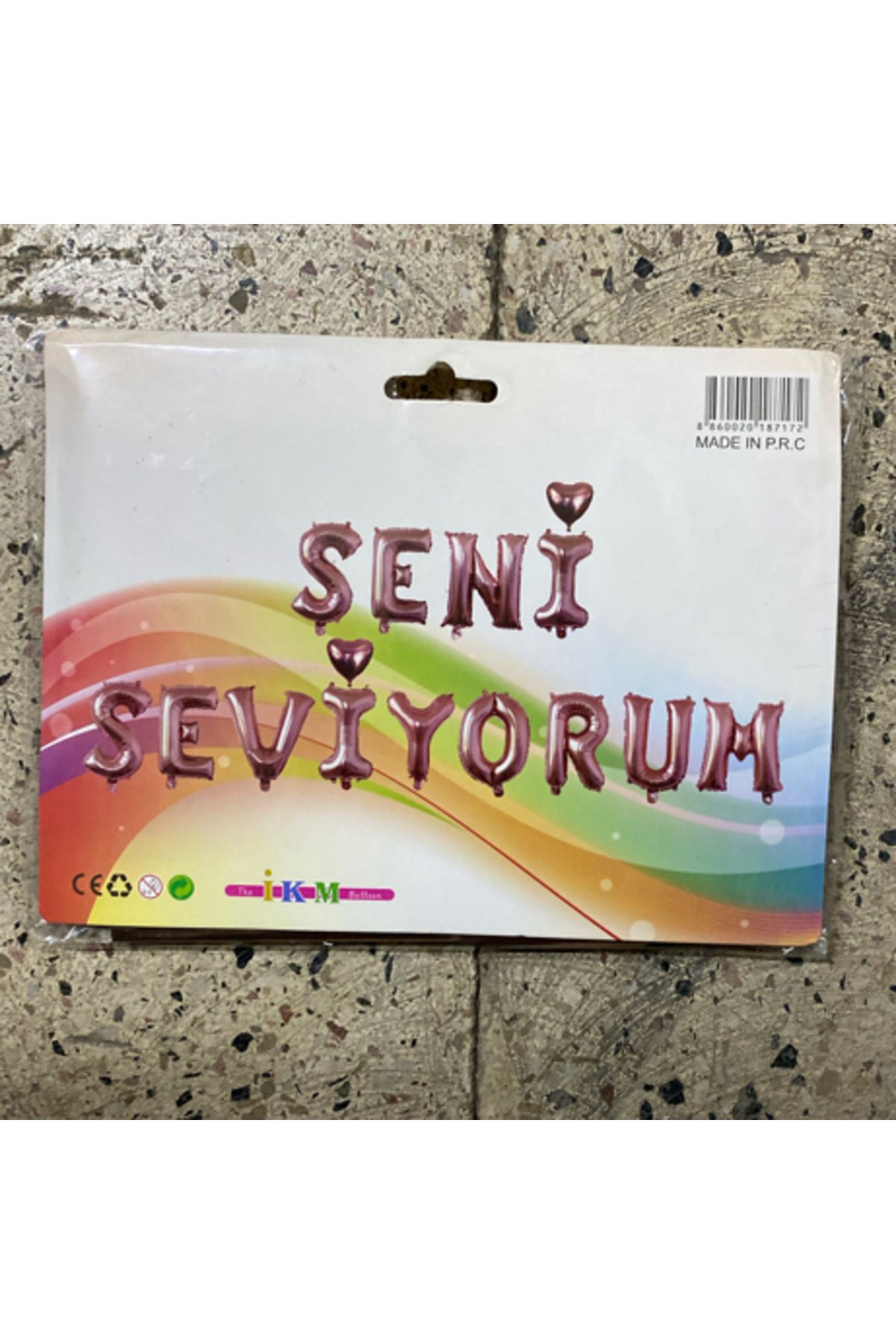 Ta-Fu Global İKM SENİ SEVİYORUM HELYUM BALON