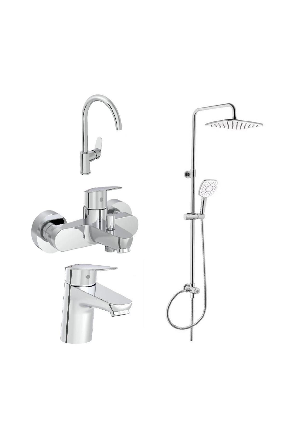 Artema Flow Round Lavabo Eviye Banyo Batarya Artema Ls20 Joy 3S Robot Duş Takımı A45787