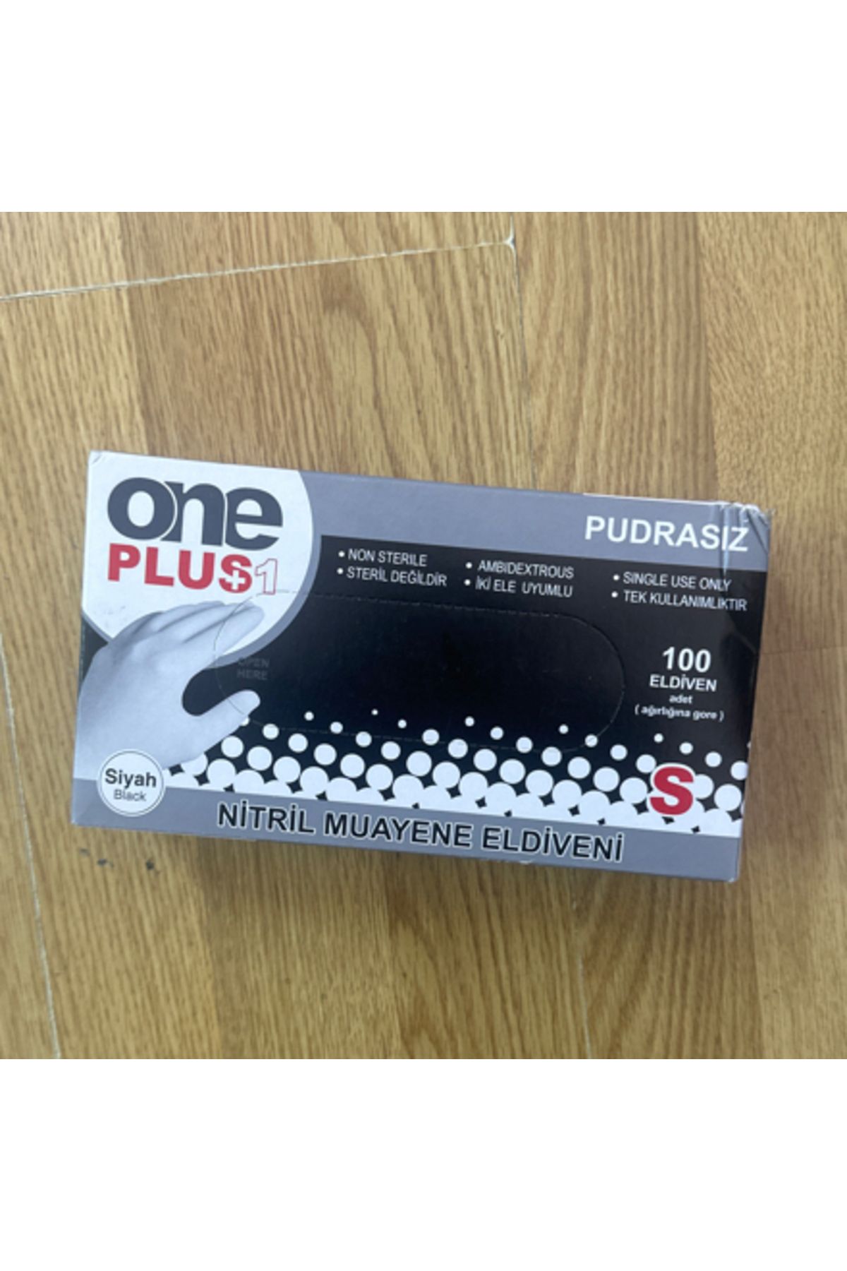 Ta-Fu Global ONEPLUS SİYAH L BEDEN PUDRASIZ ELDİVEN (100ADET)