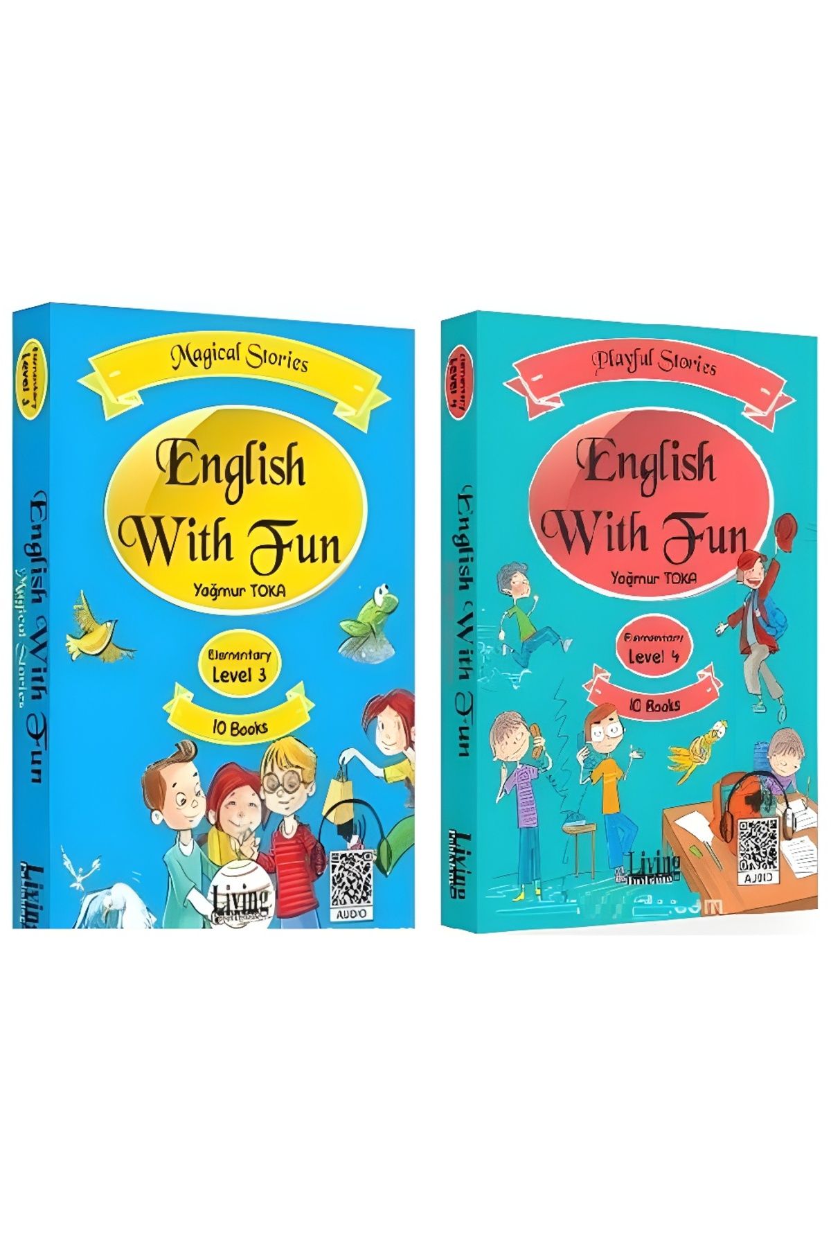 Easy Readers İngilizce 20 Adet Hikaye Kitabı 6.7 .8 . Sınıflar Için A2 -3. 4. Düzey .3 .4 Düzey Qr Kodlu -
