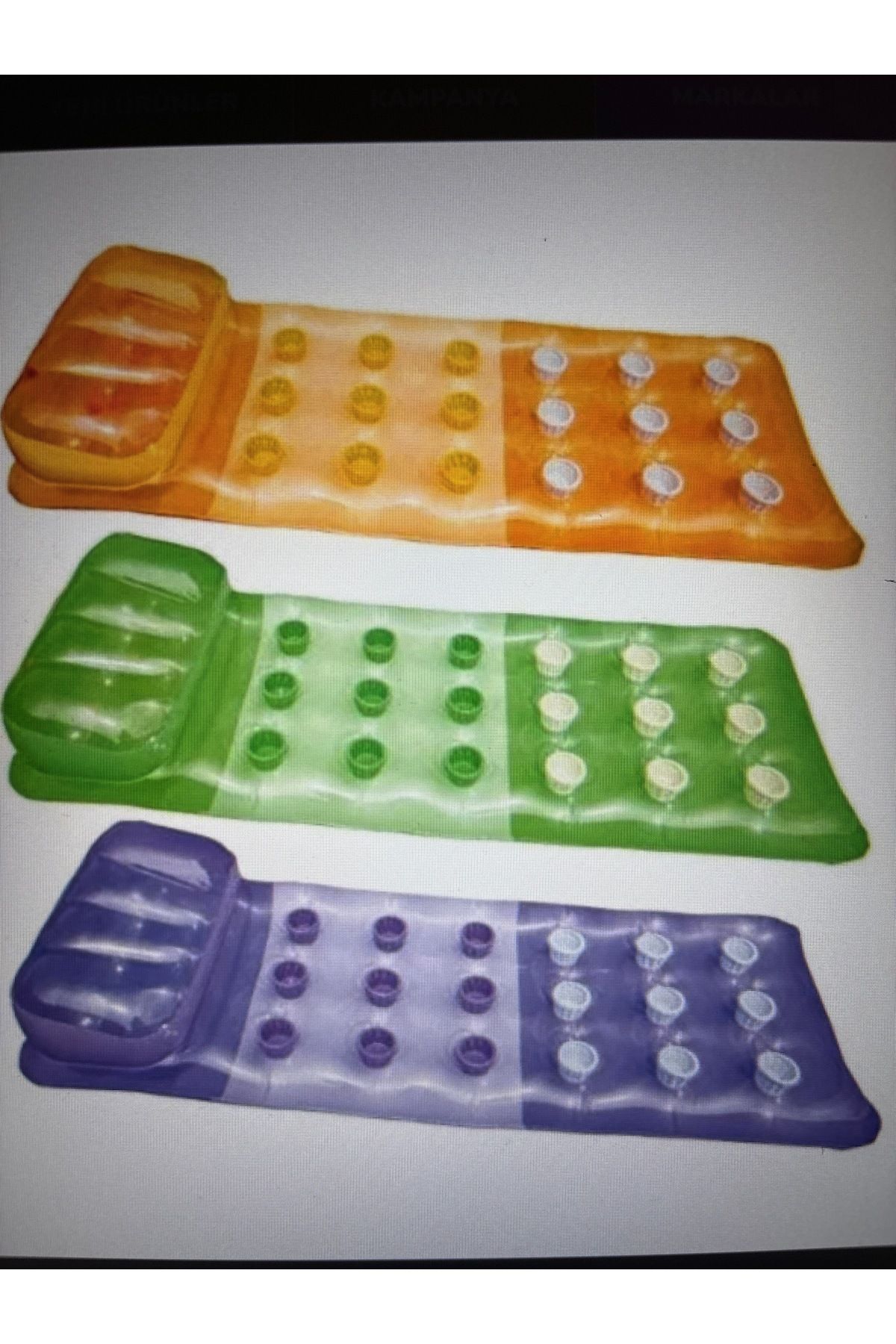 Vardem 58890 RENKLİ BARDAKLI YATAK 188X71