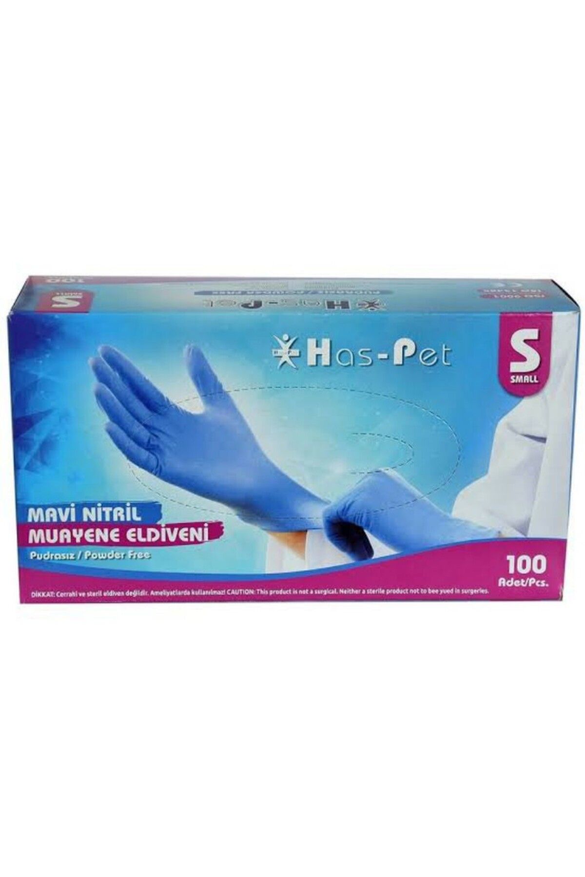 Ta-Fu Global HASPET BEYAZ L BEDEN PUDRALI ELDİVEN (100ADET)