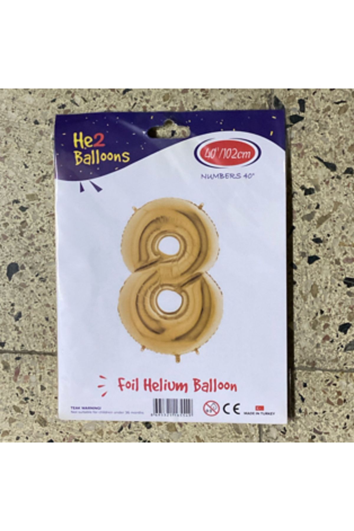 Ta-Fu Global 8 - GOLD HELYUM BALON