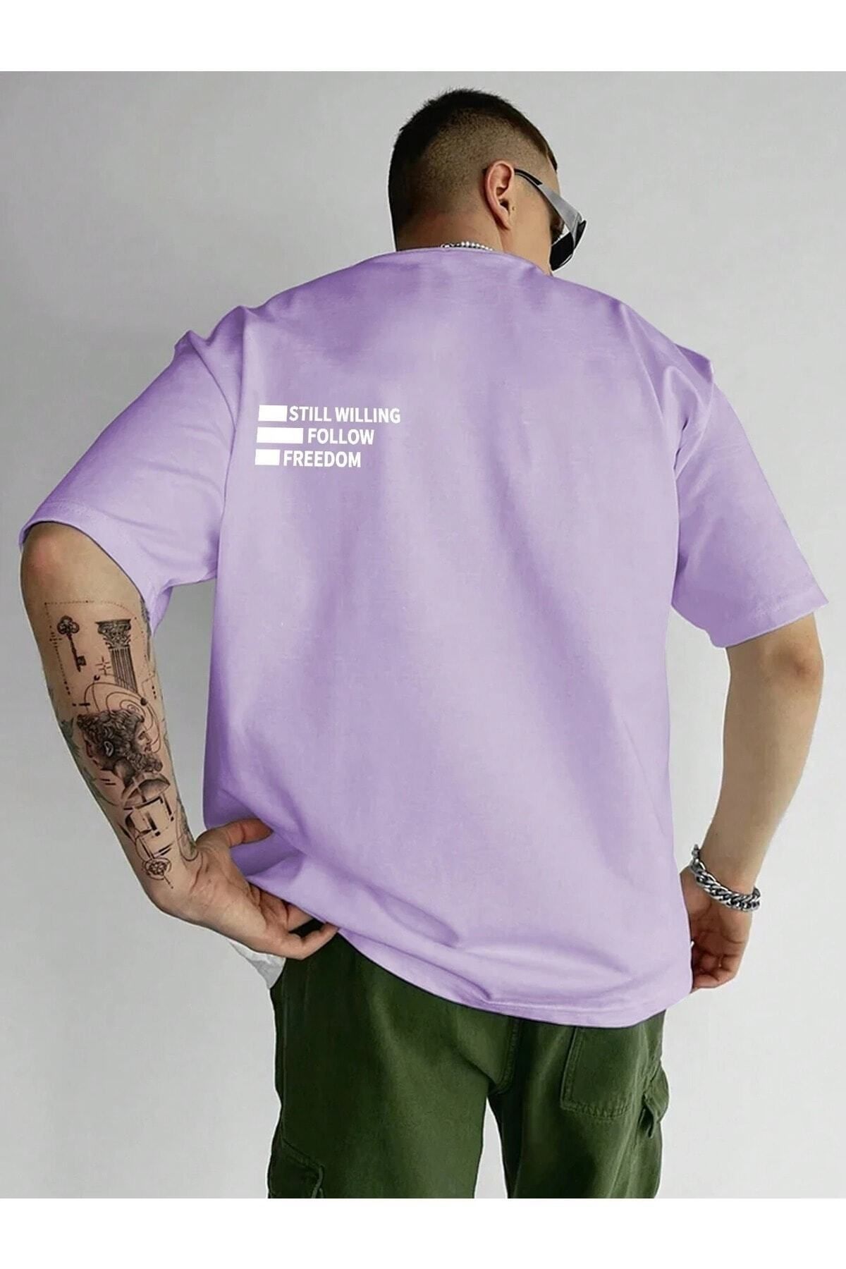 Boi Still Willing Baskılı Oversize Kadın ve Erkek T-shirt Salaş Boyfirend
