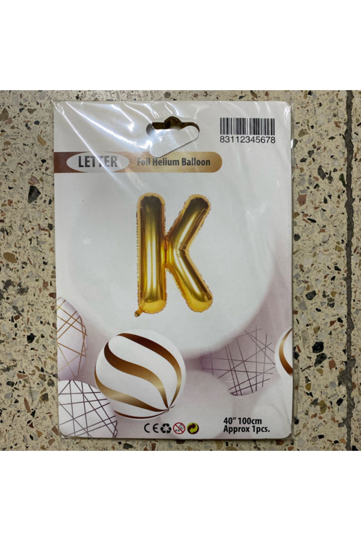 Ta-Fu Global K - GOLD HELYUM BALON