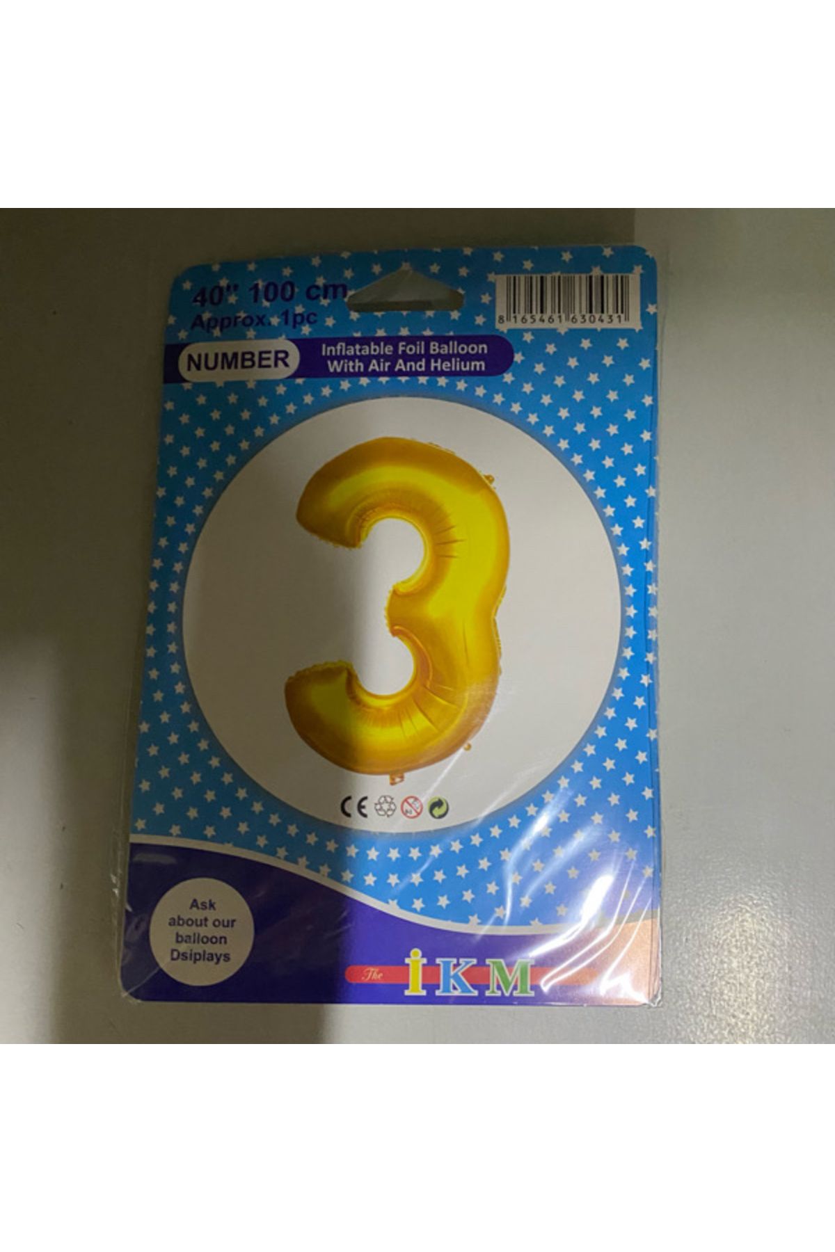 Ta-Fu Global 3 - GOLD HELYUM BALON