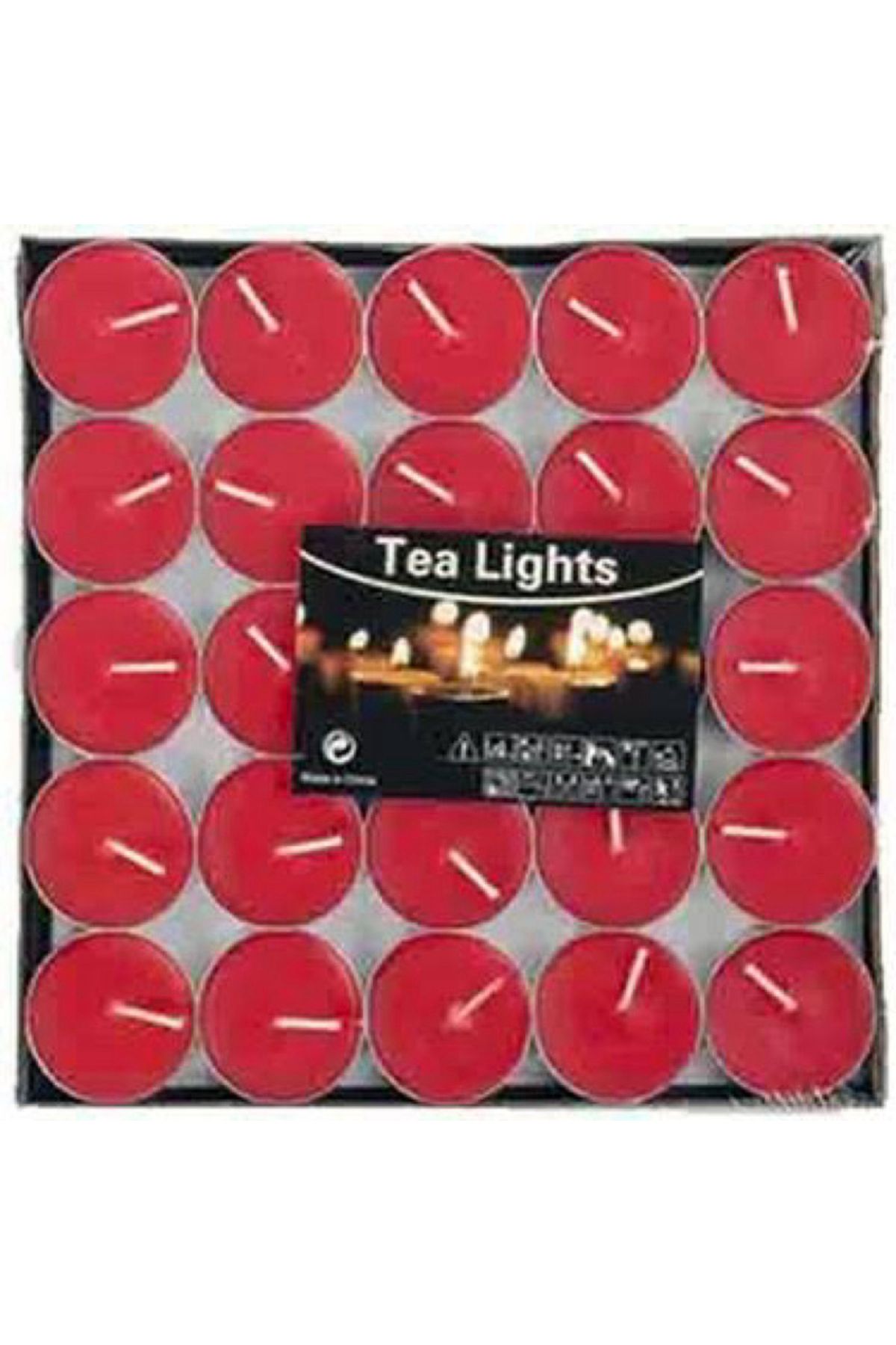 Ta-Fu Global KIRMIZI TEALİGHT MUM (50'Lİ)