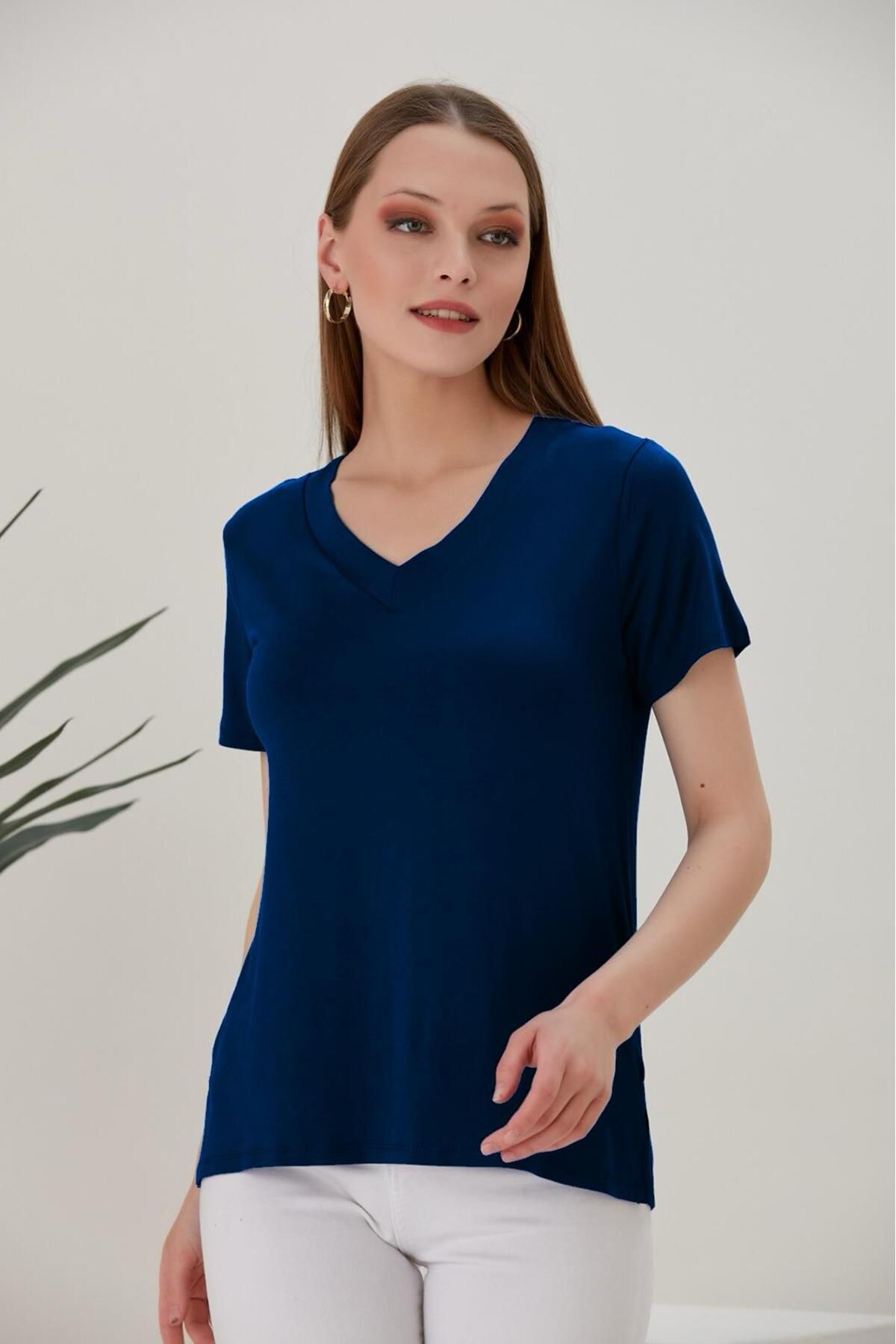 HOFY 1335 Büyük Beden Penye Bluz