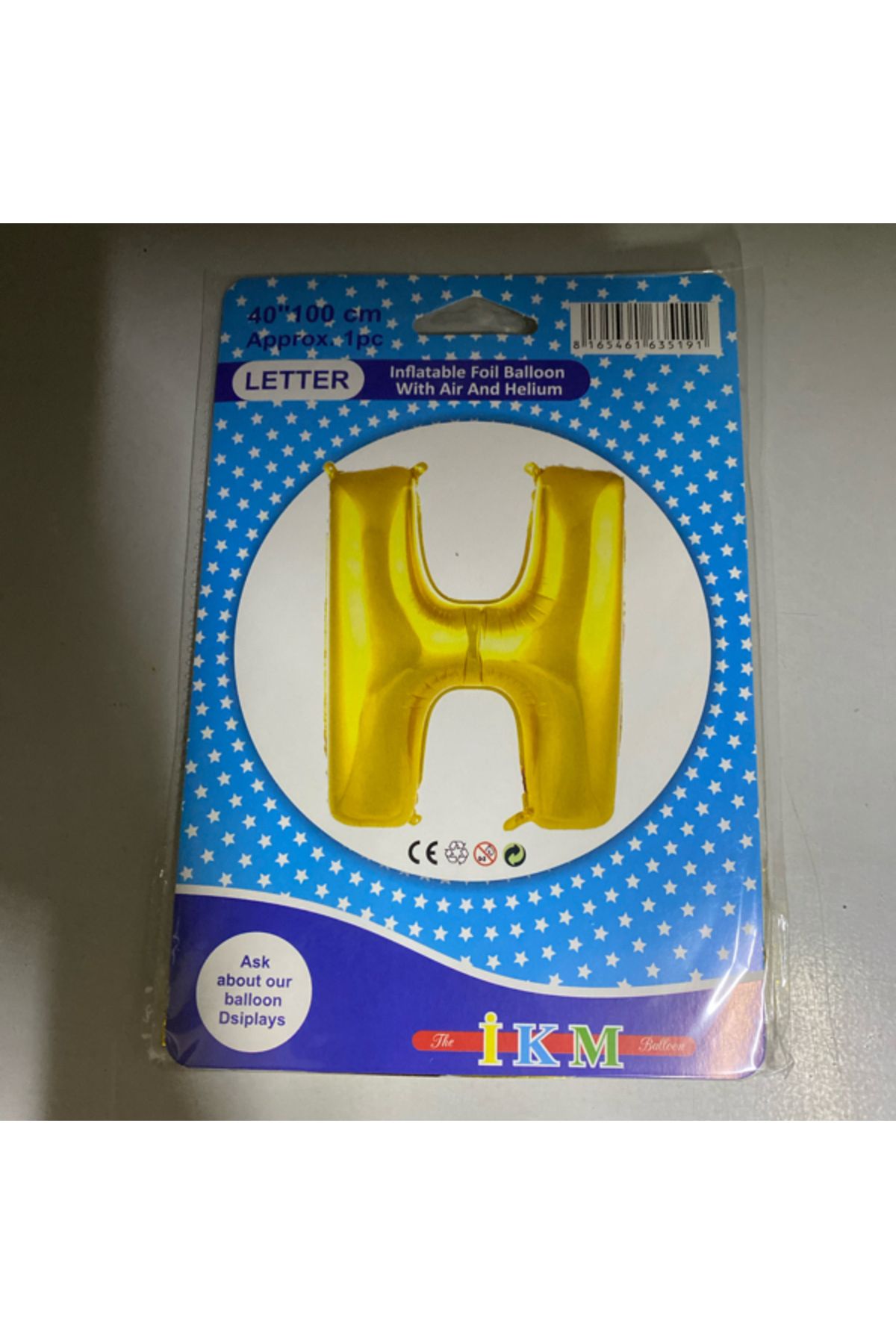 Ta-Fu Global H - GOLD HELYUM BALON