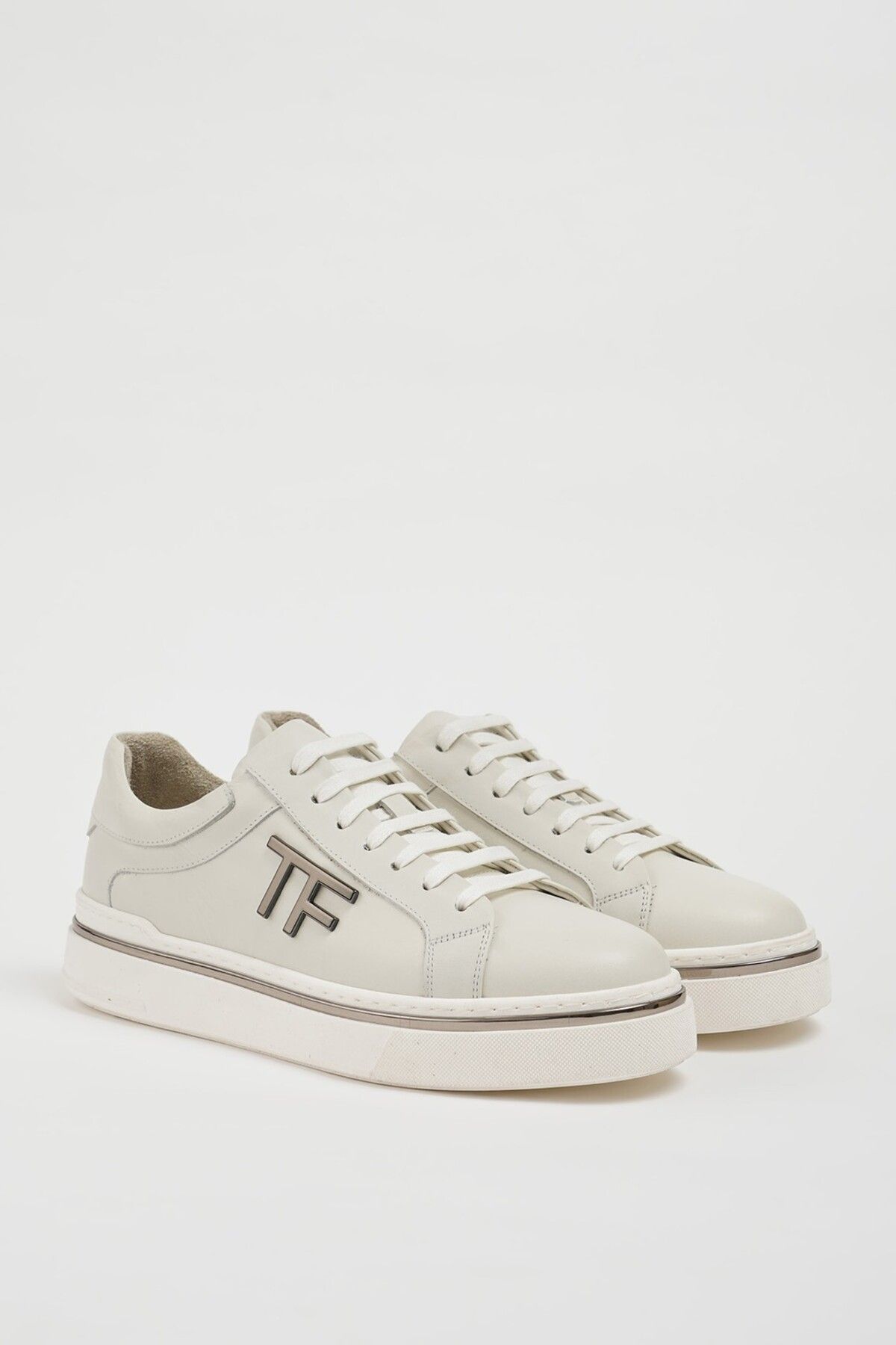 Faruk balkanas Titanik Model Hakiki Natural Deri İthal Taban Sneaker Ayakkabı