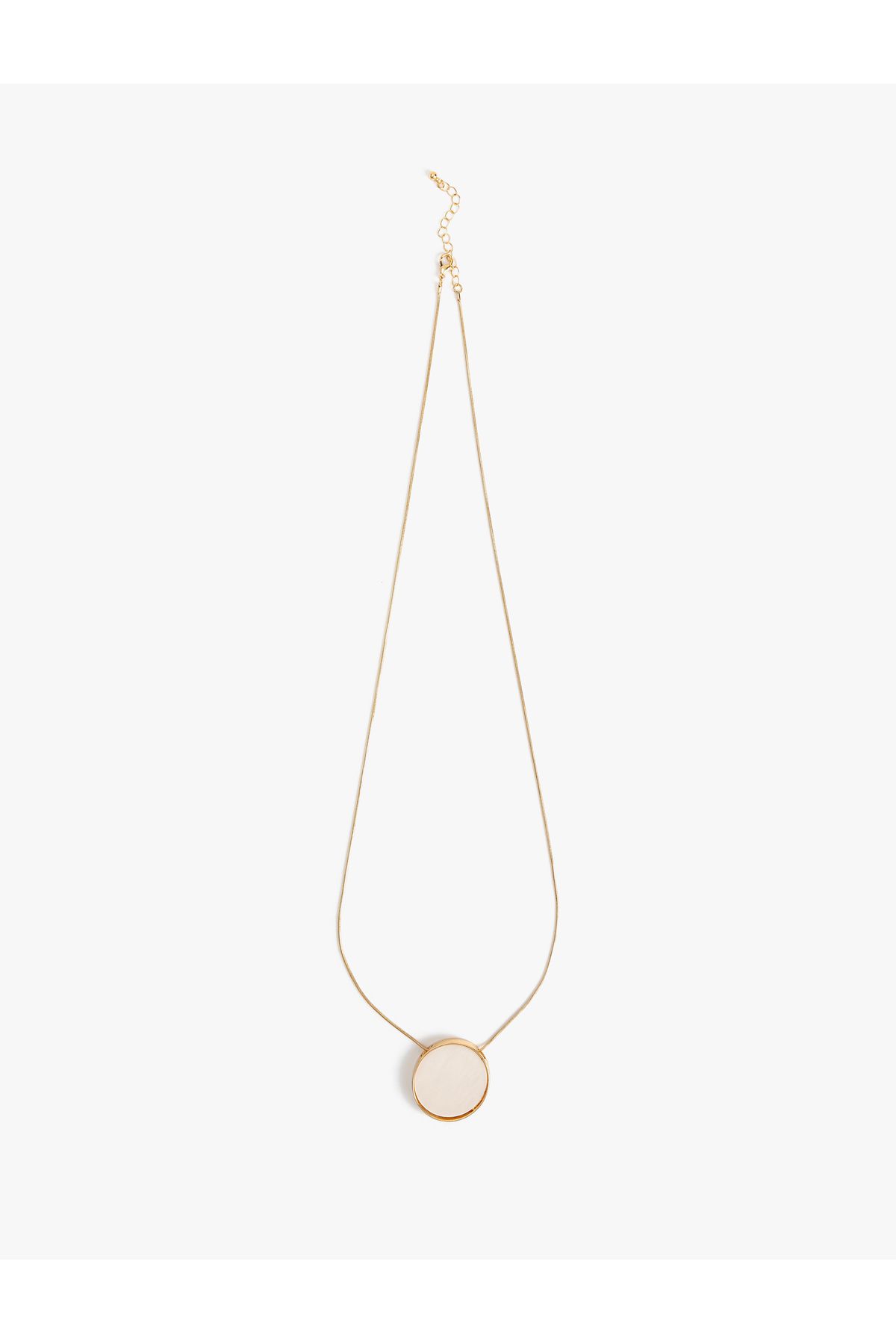 Koton Çelik Karışımlı Geometrik Charm Detaylı Kolye