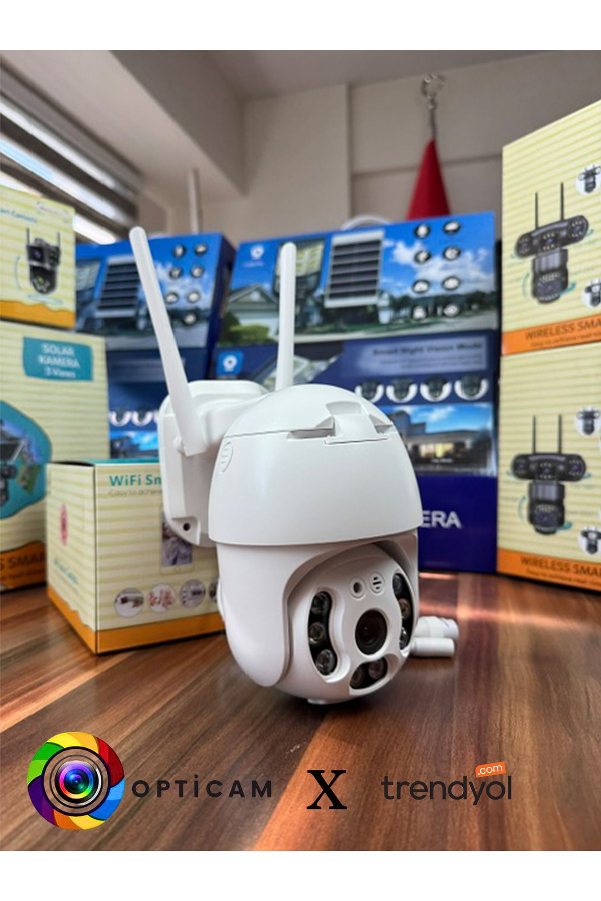 Opticam OC88 3MP SPEED DOME WIFI KAMERA UZAKTAN CANLI İZLEME + 1.5A Adaptör