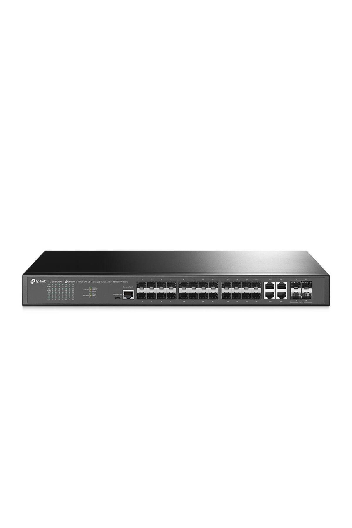 Vobotek Teknoloji Omada -Link TL-SG3428XF 20 Port SFP 4 Port 10-100-1000 Mbps 4 Port 10GE SFP+ L2 Yönetilebilir Sw