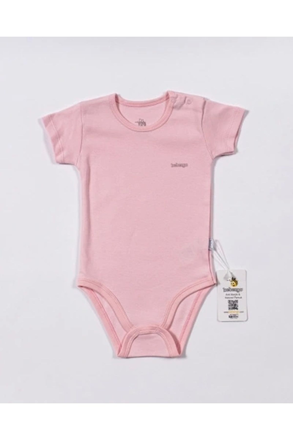 OurStyles Bebengo BU4025 Basic Kısa Kol Body Pembe