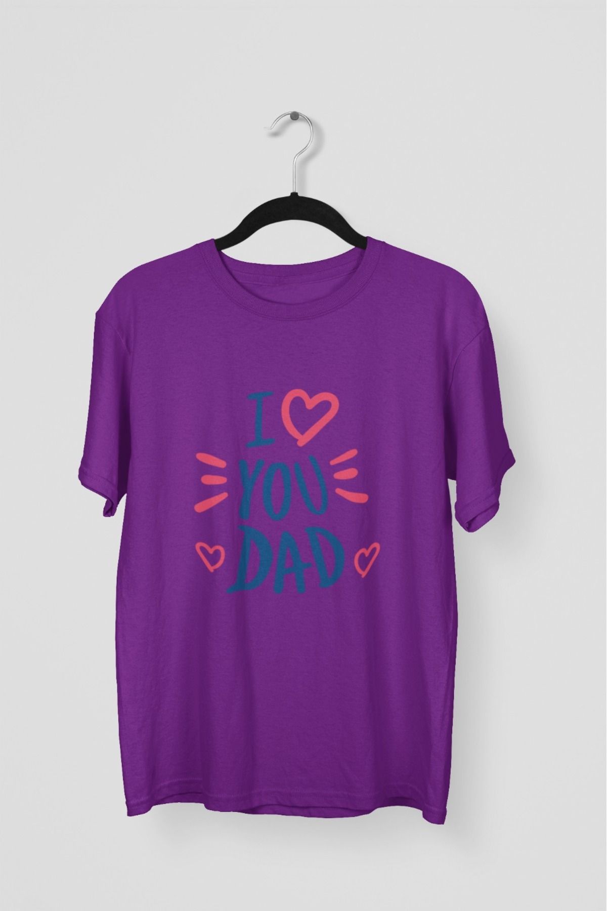 Butik ERKEK/KADIN -I YOU DAD- TRANSFER BASKILI YUVARLAK YAKA KISA KOL TİŞÖRT