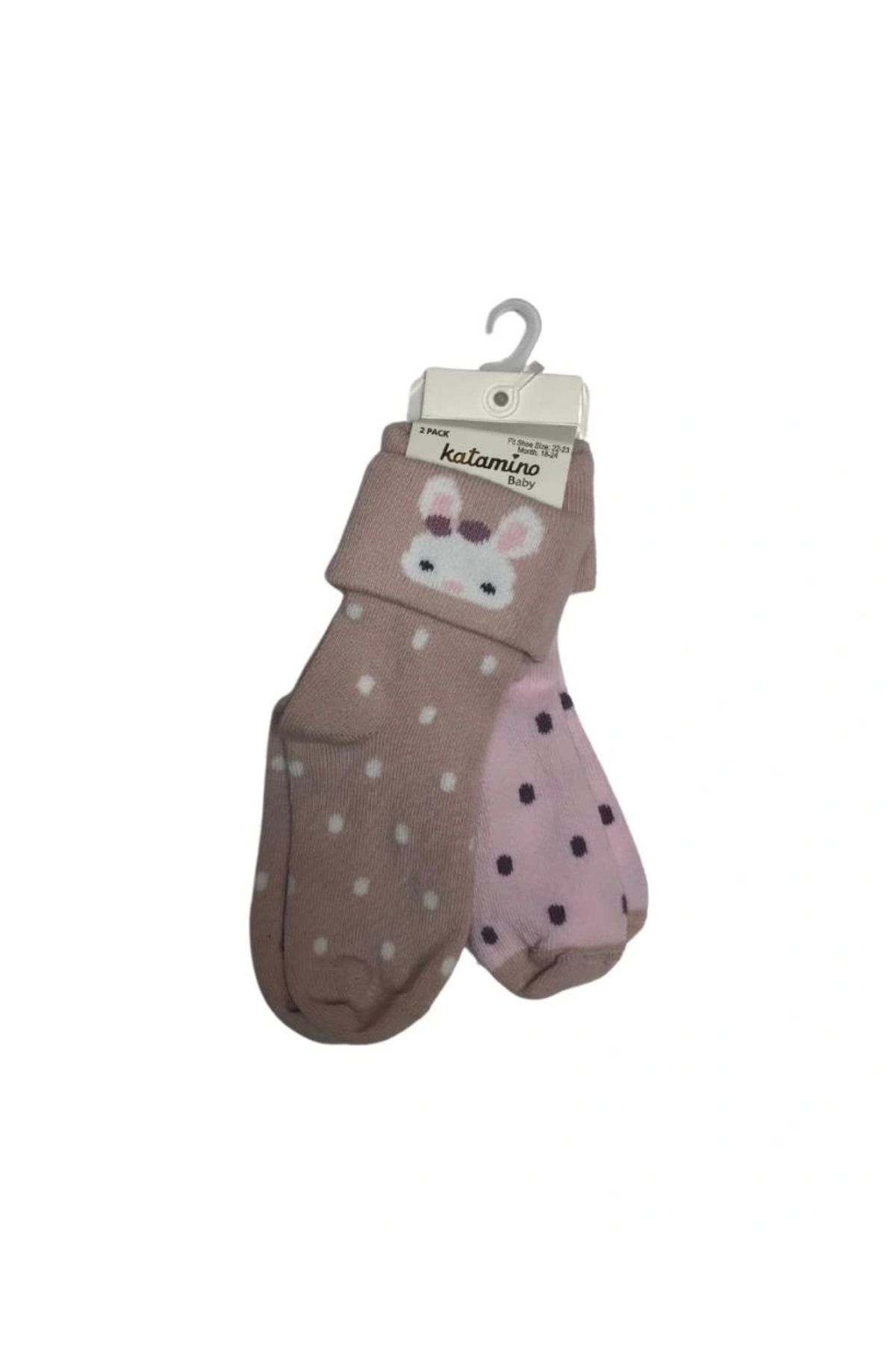 OurStyles Lintan 2'li Bebek Soket Çorap K46272 Asorti