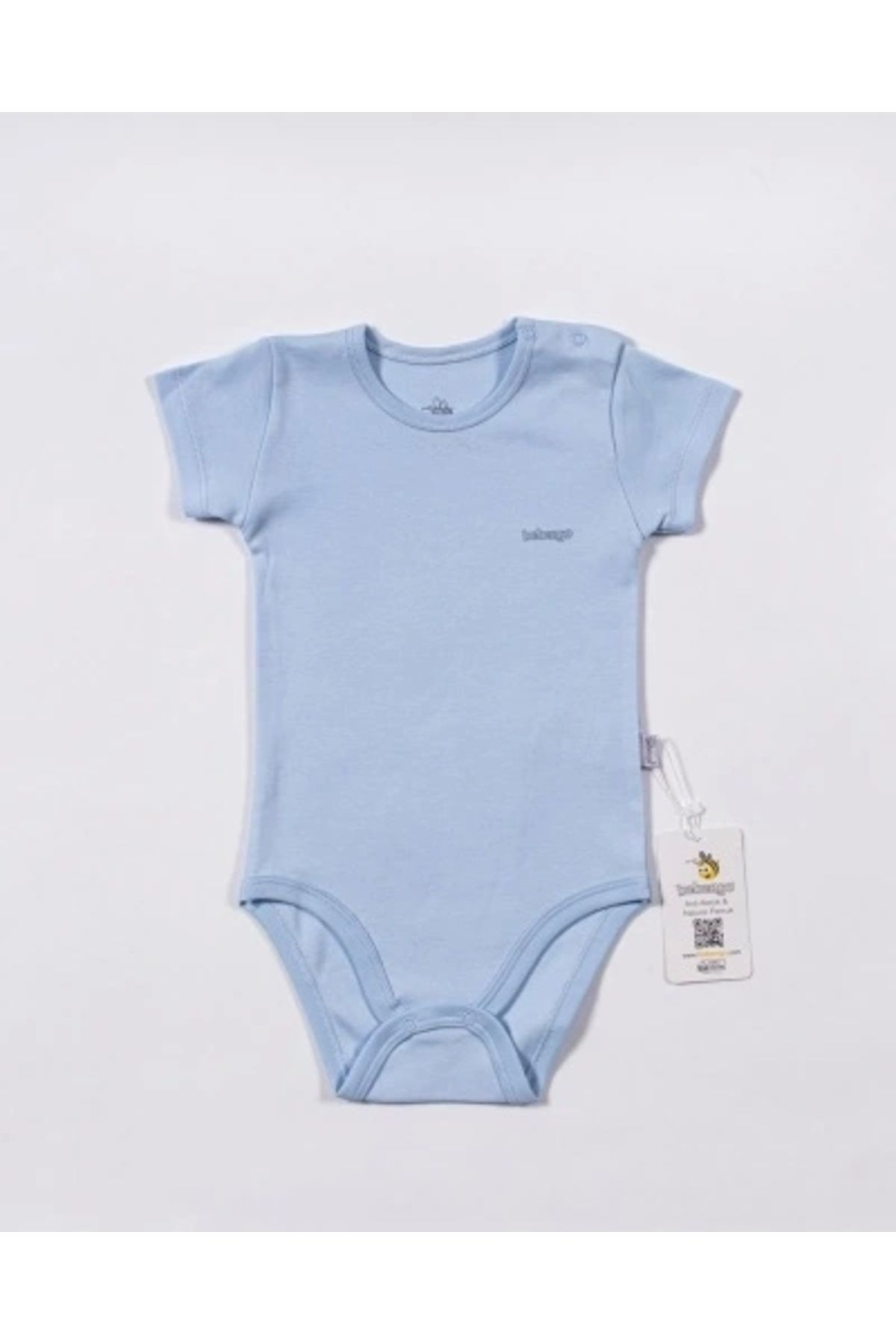 OurStyles Bebengo BU4025 Basic Kısa Kol Body Mavi