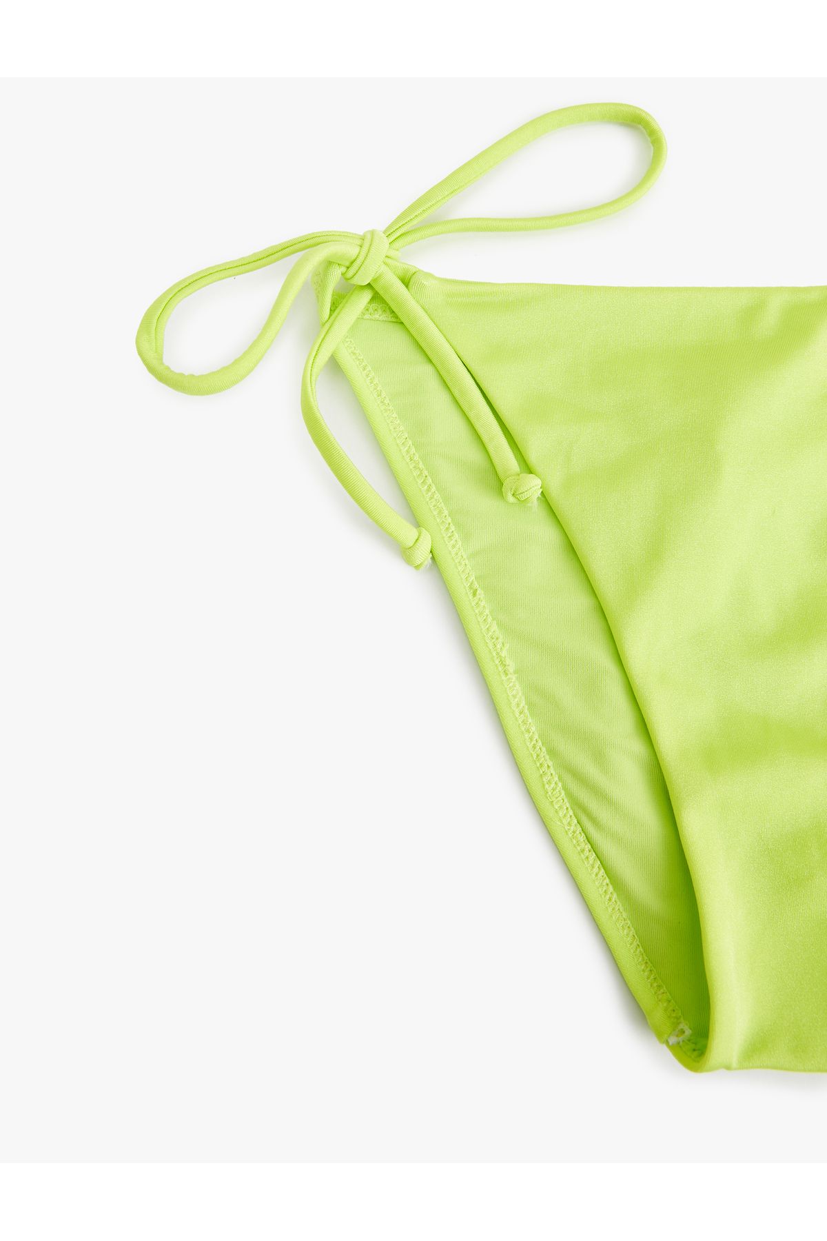 Koton-Shiny Bikini Bottom with Drawstrings on the Sides 3
