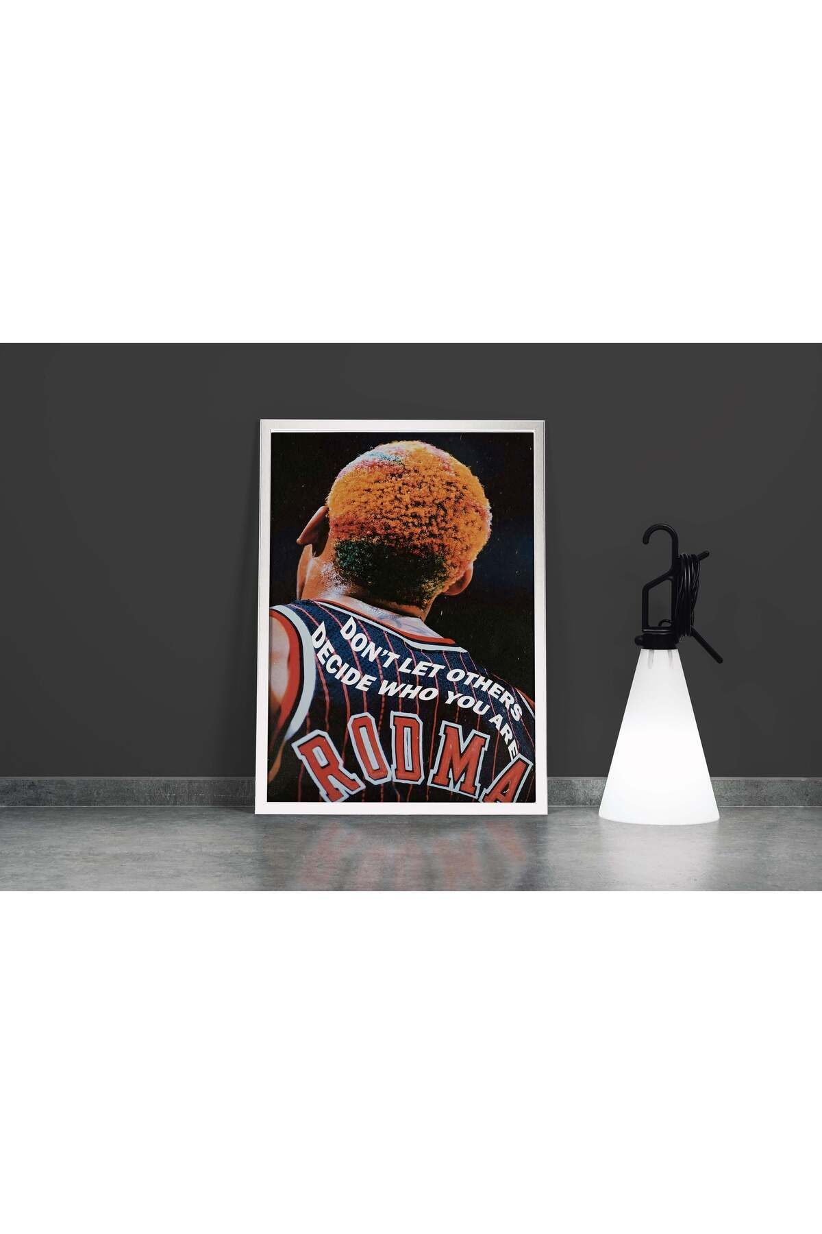 Wallivo Don't Let Others, Dennis Rodman, Sport, Kanvas Tablo (BEYAZ DIŞ ÇERÇEVELİ)