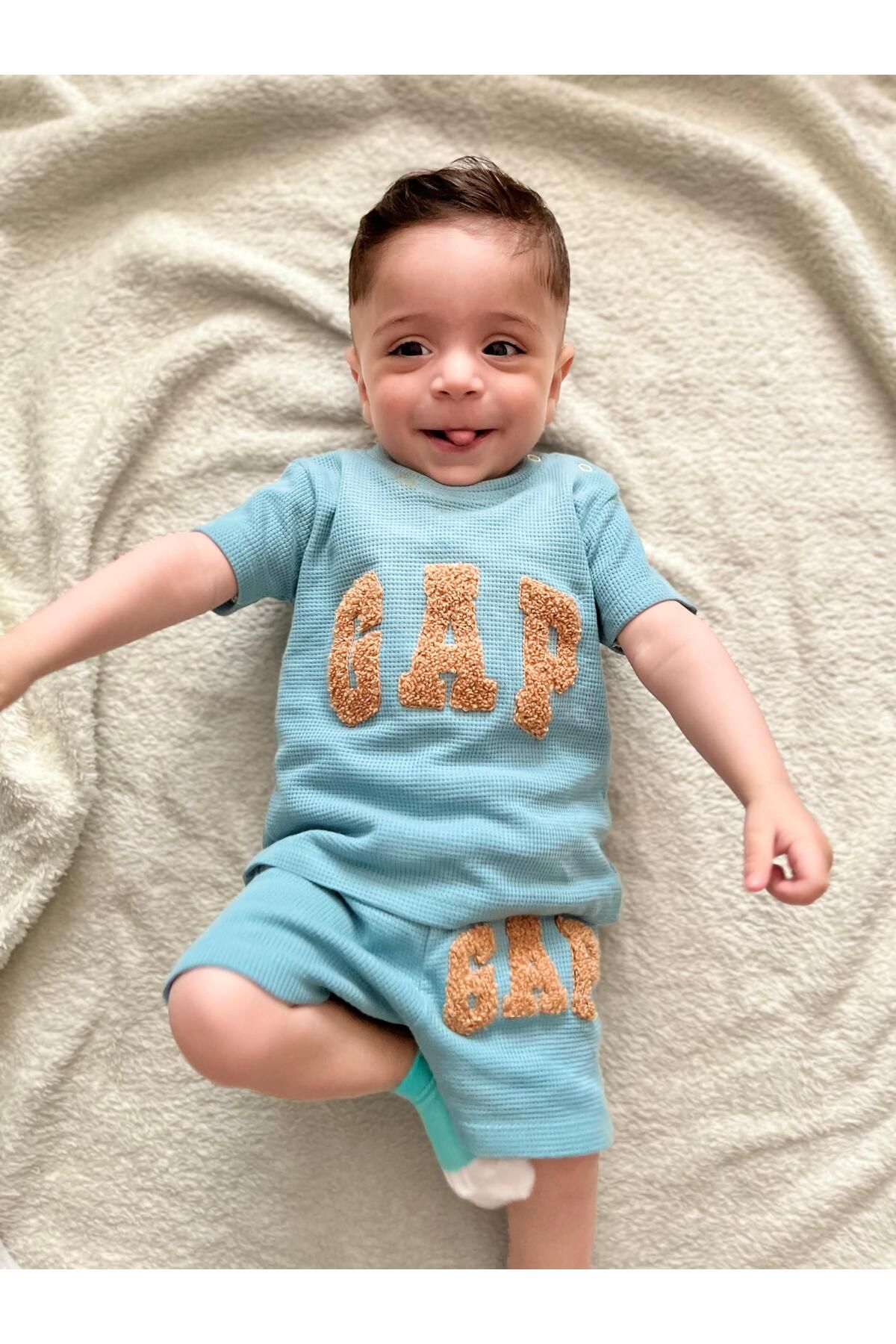Aras Bebe Bebek Çocuk Şortlu Takım