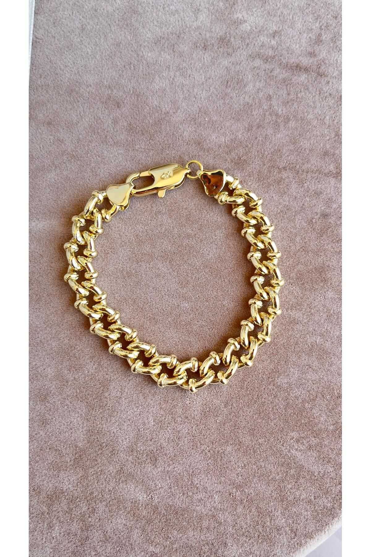 Steel Fashion İstanbul Rodyum Kaplama Bileklik Altın 14k