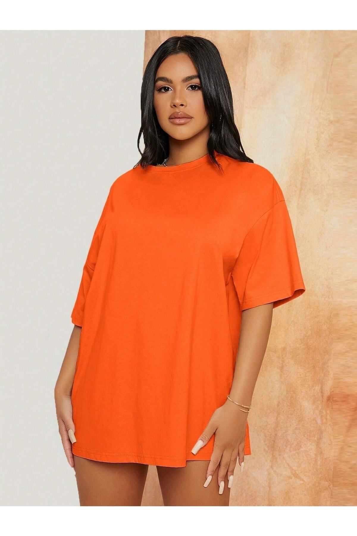 Hunors Sportswear & Company Düz Basic Unisex Oversize Salas T-shirt Boyfriend