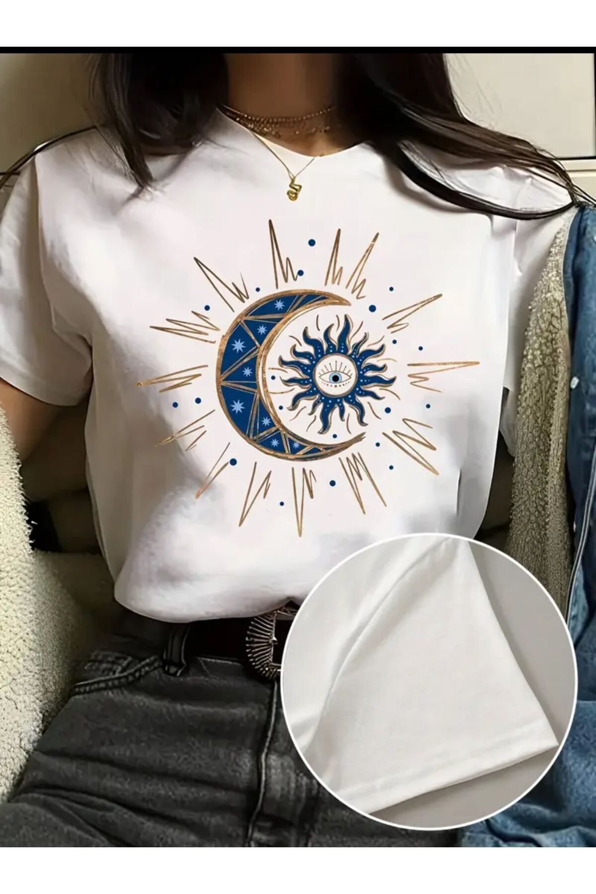 Boi Baskılı Basic T-Shirt
