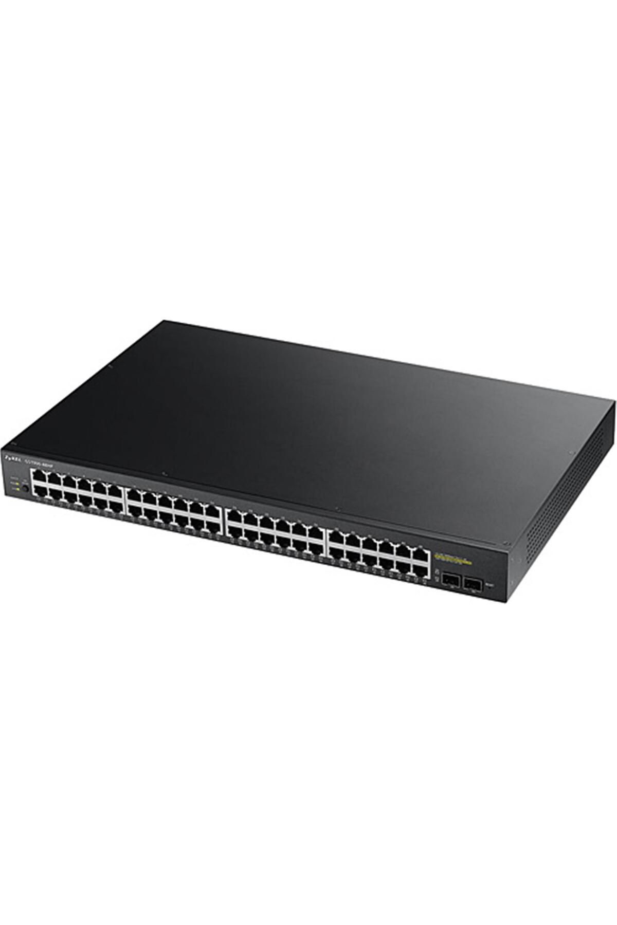 Vobotek Teknoloji Zyxel GS1900-48HP 24 PORT 10-100-1000 + 24 PORT POE+2xSFP WEB Yönetilebilir Swıtch